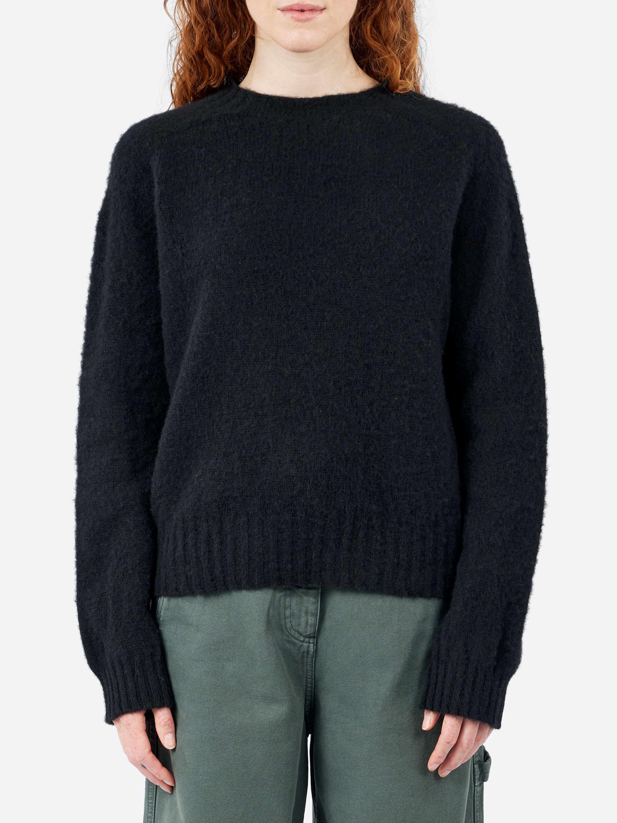 YMC - Earth Jets Crew Knit in Navy – gravitypope