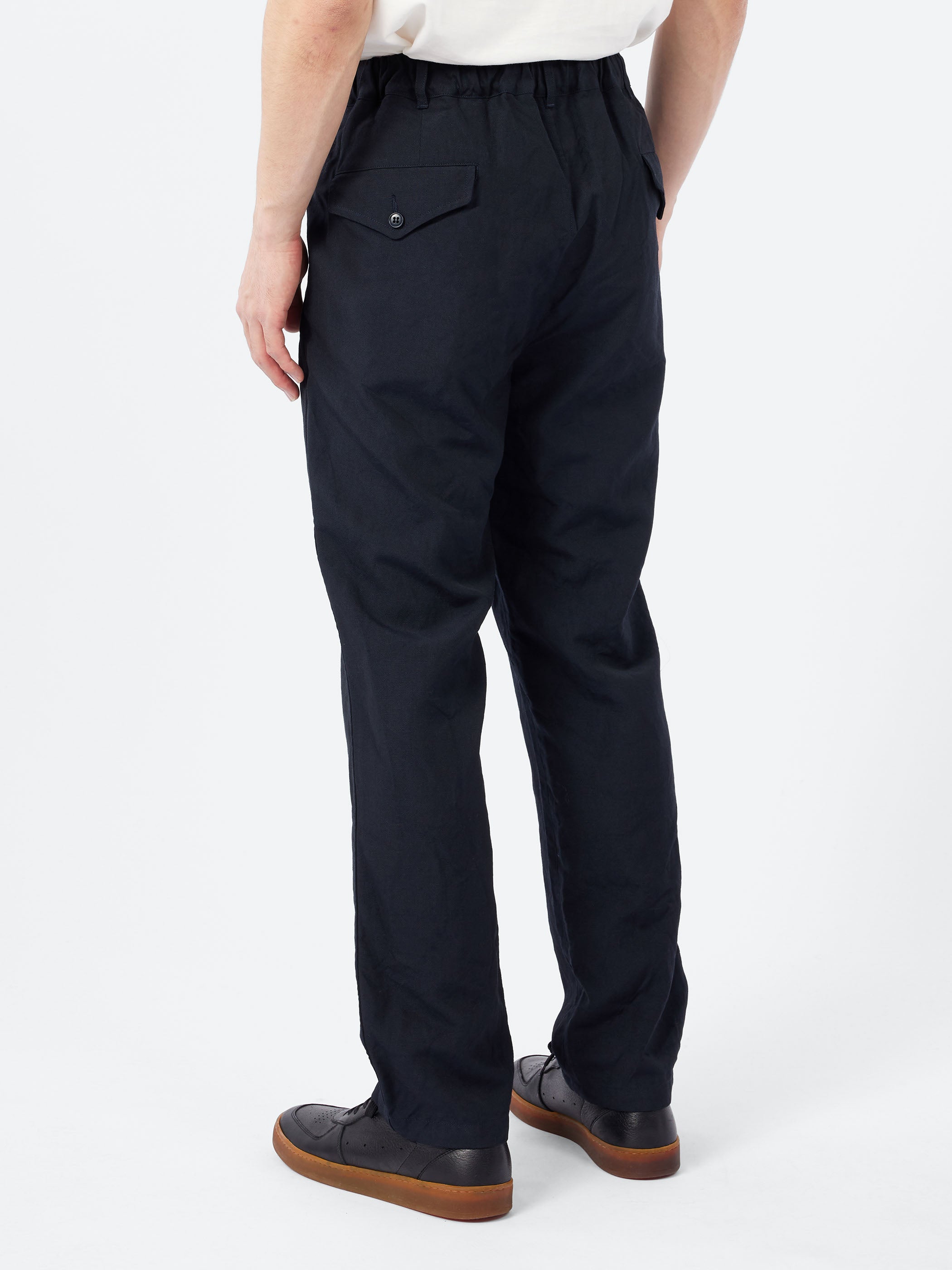 High Density Oxford Peg Top One-Tuck Pants