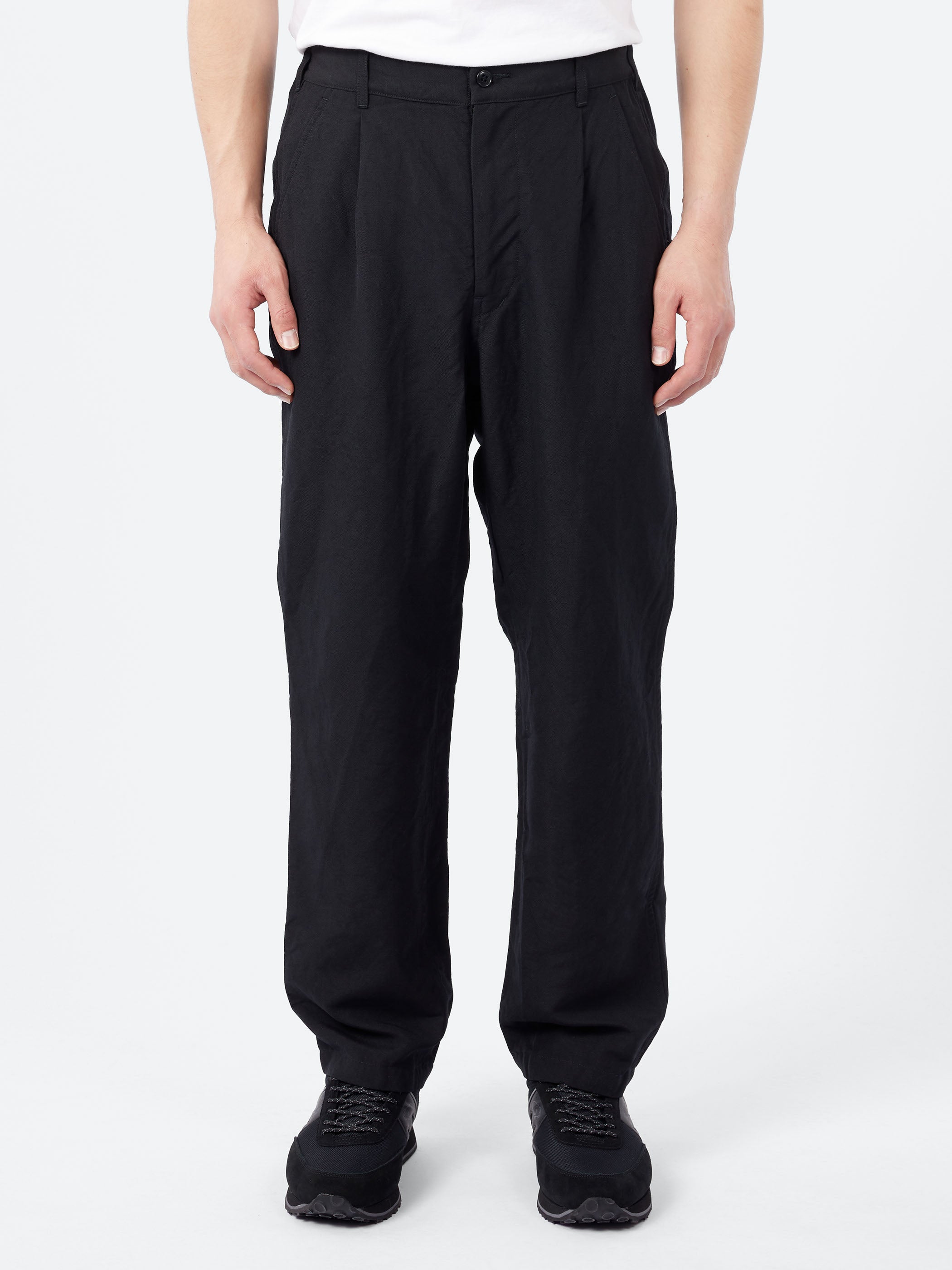 High Density Oxford Peg Top One-Tuck Pants