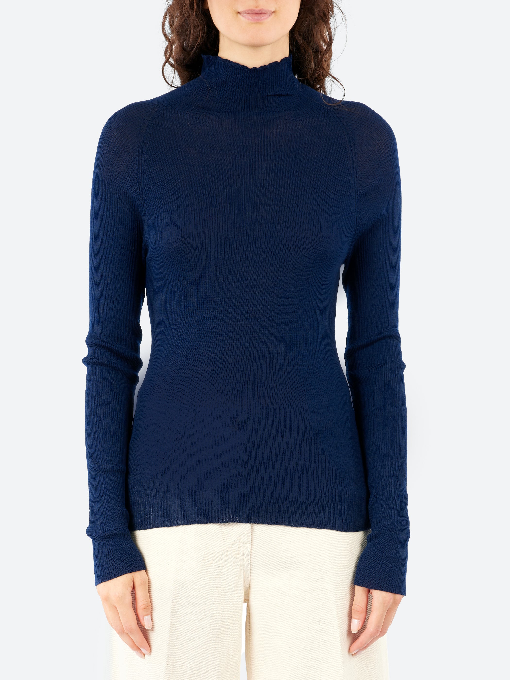 Ribbed Merino Wool Jumper