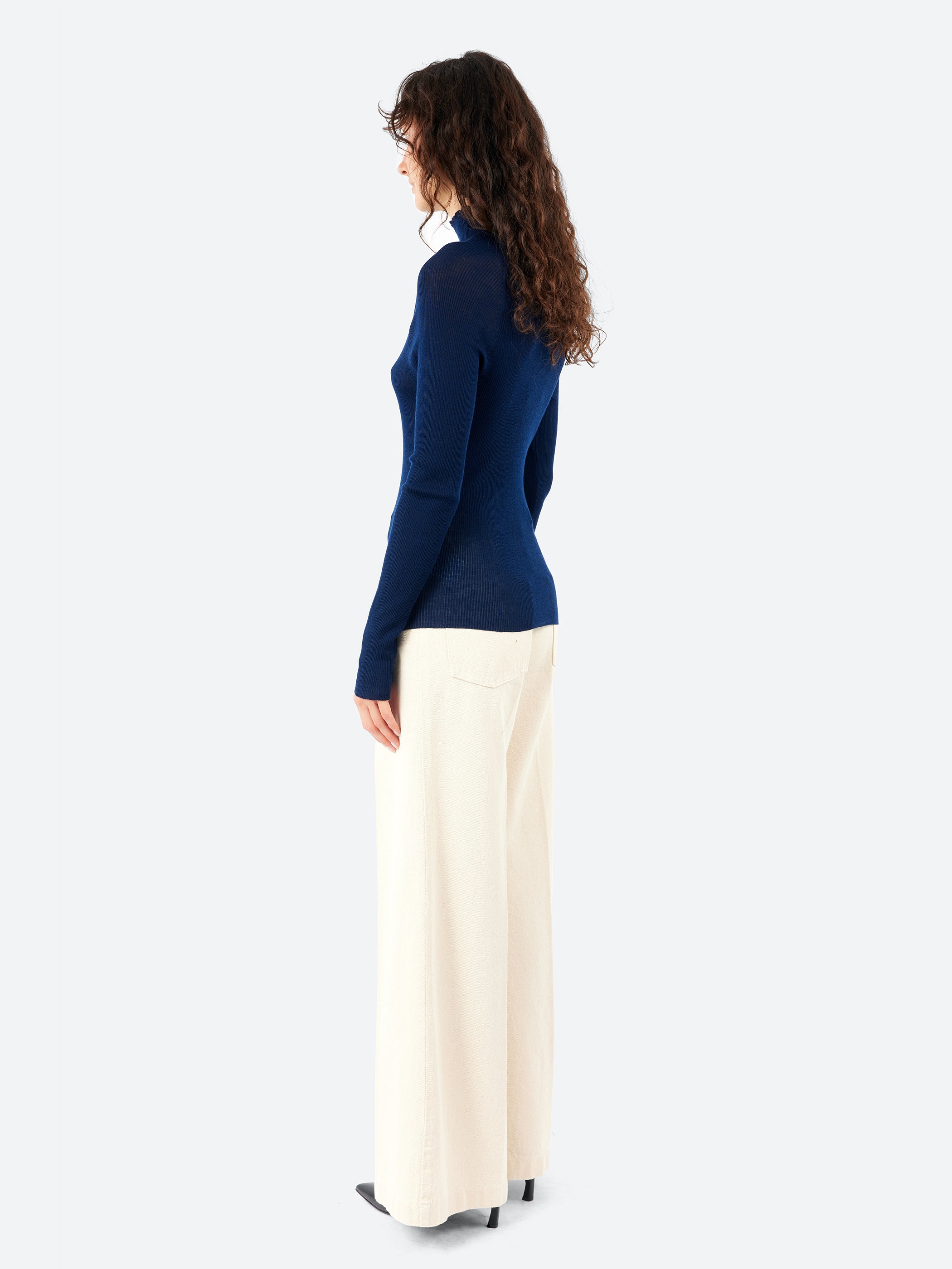 Ribbed Merino Wool Jumper