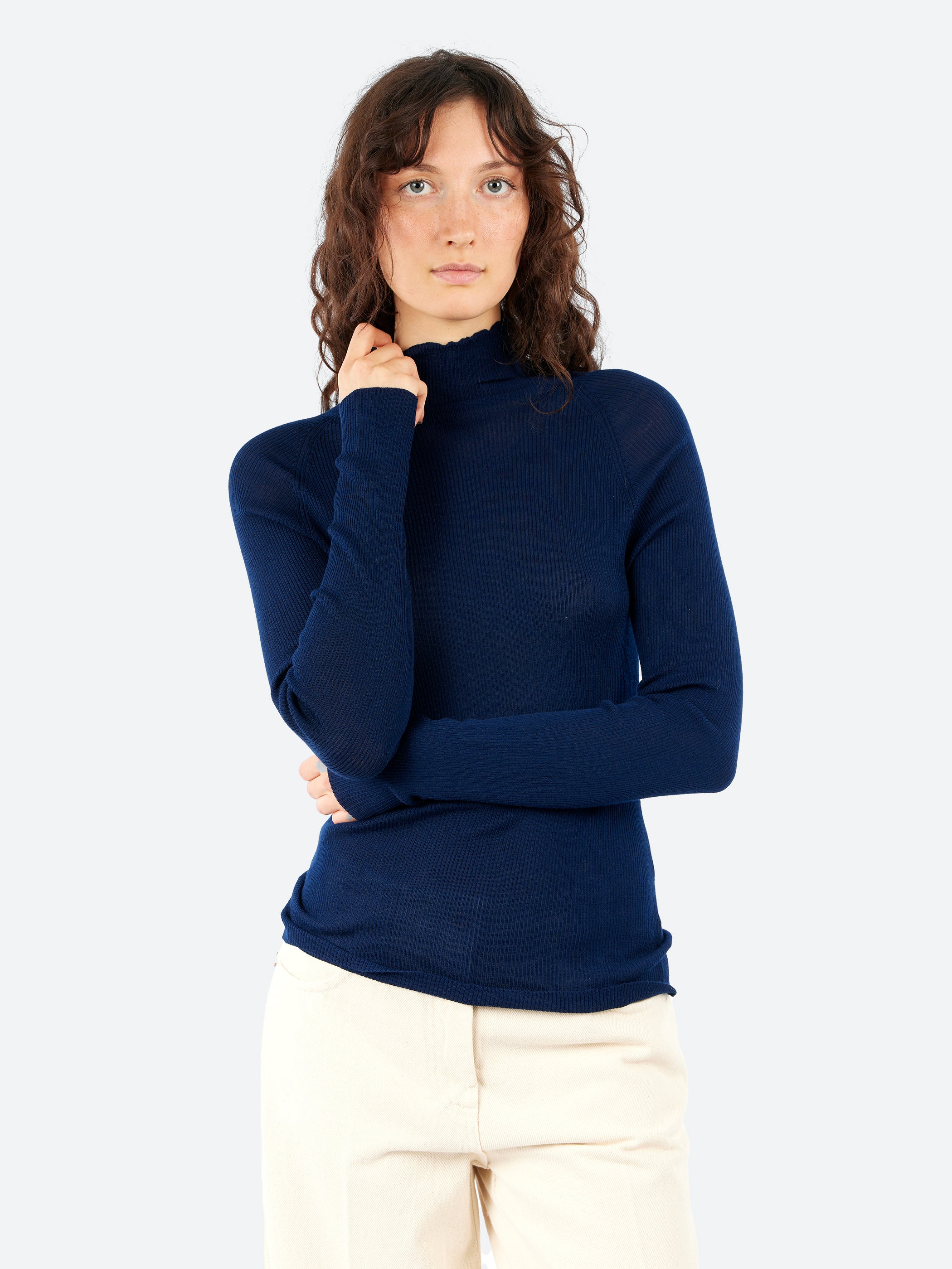 Ribbed Merino Wool Jumper