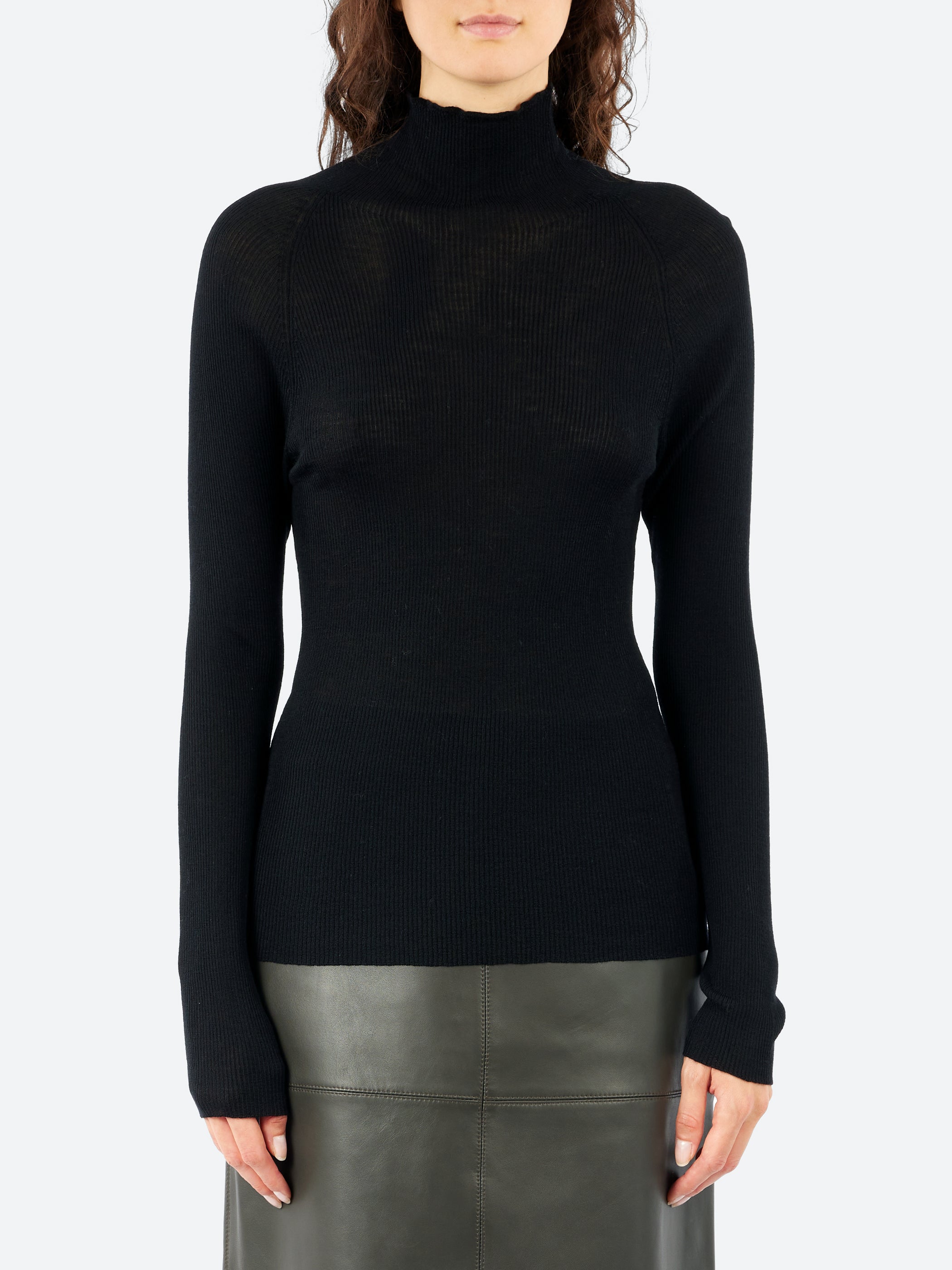 Ribbed Merino Wool Jumper