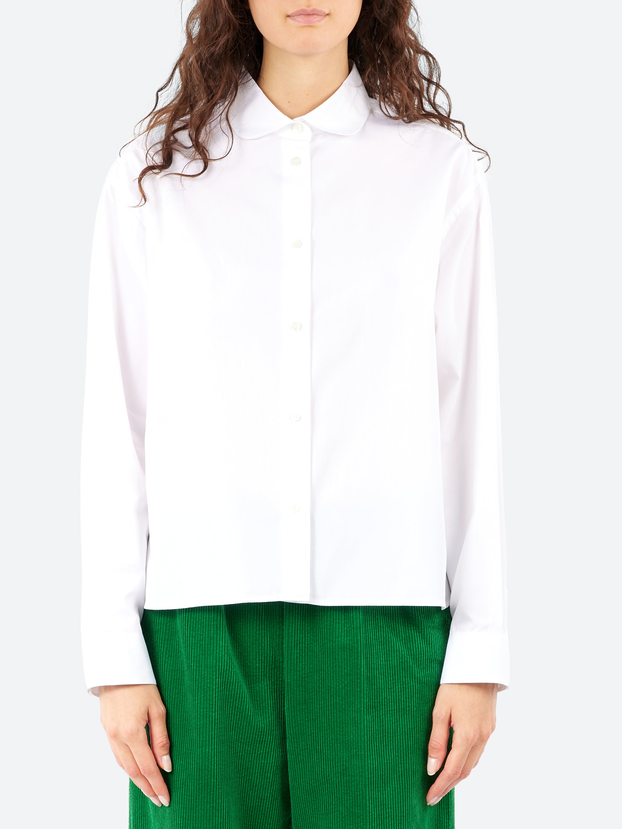 Cotton Poplin Boxy Shirt