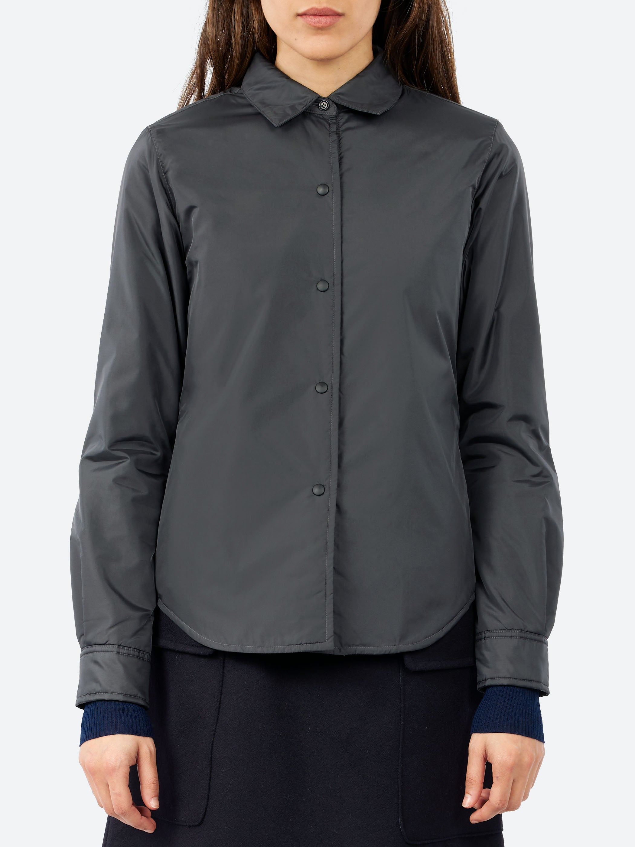 Aspesi - Glue Japanese Nylon Shirt-Jacket in Black – gravitypope