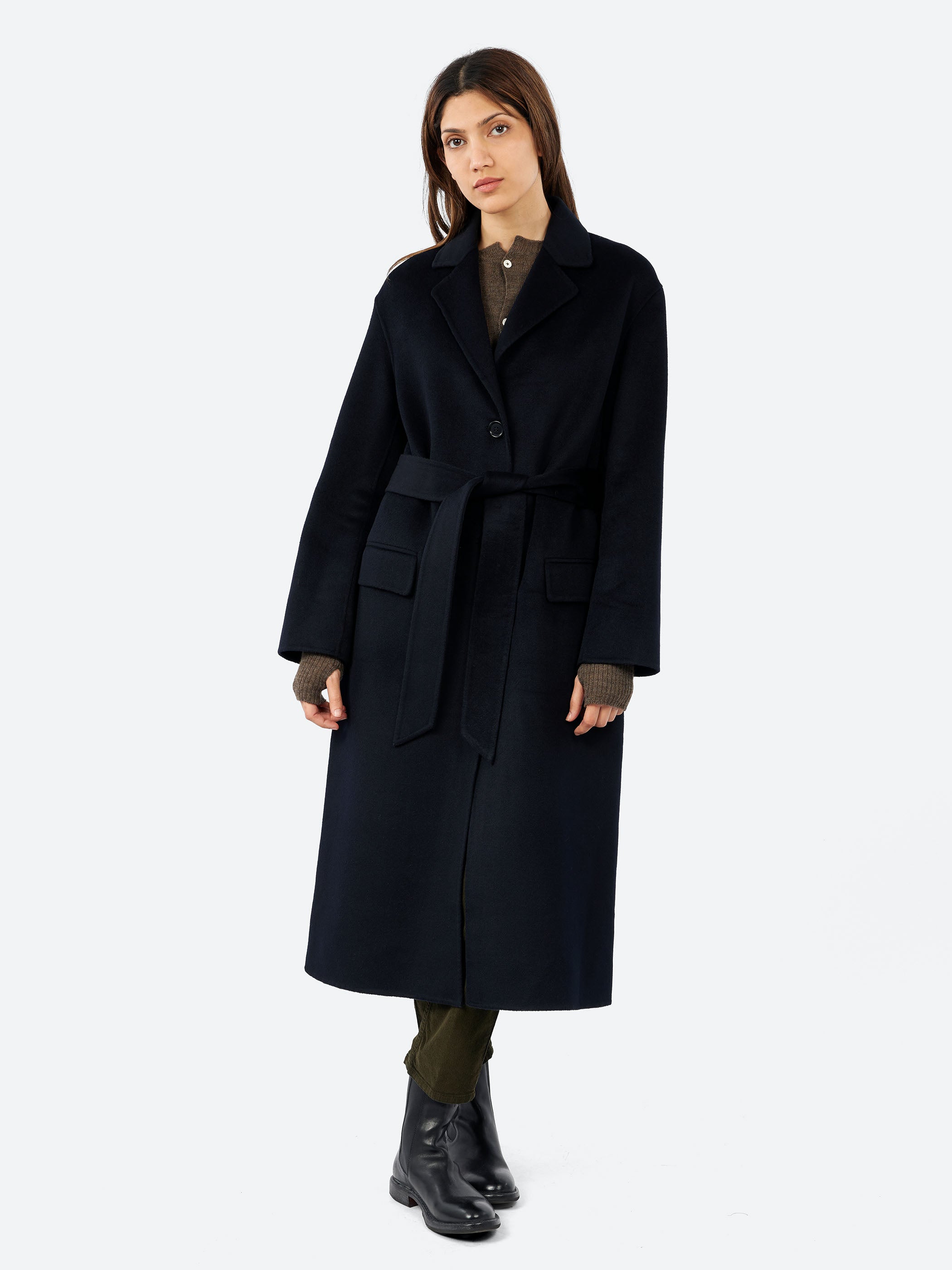 Aspesi - Wool Coat in Navy – gravitypope