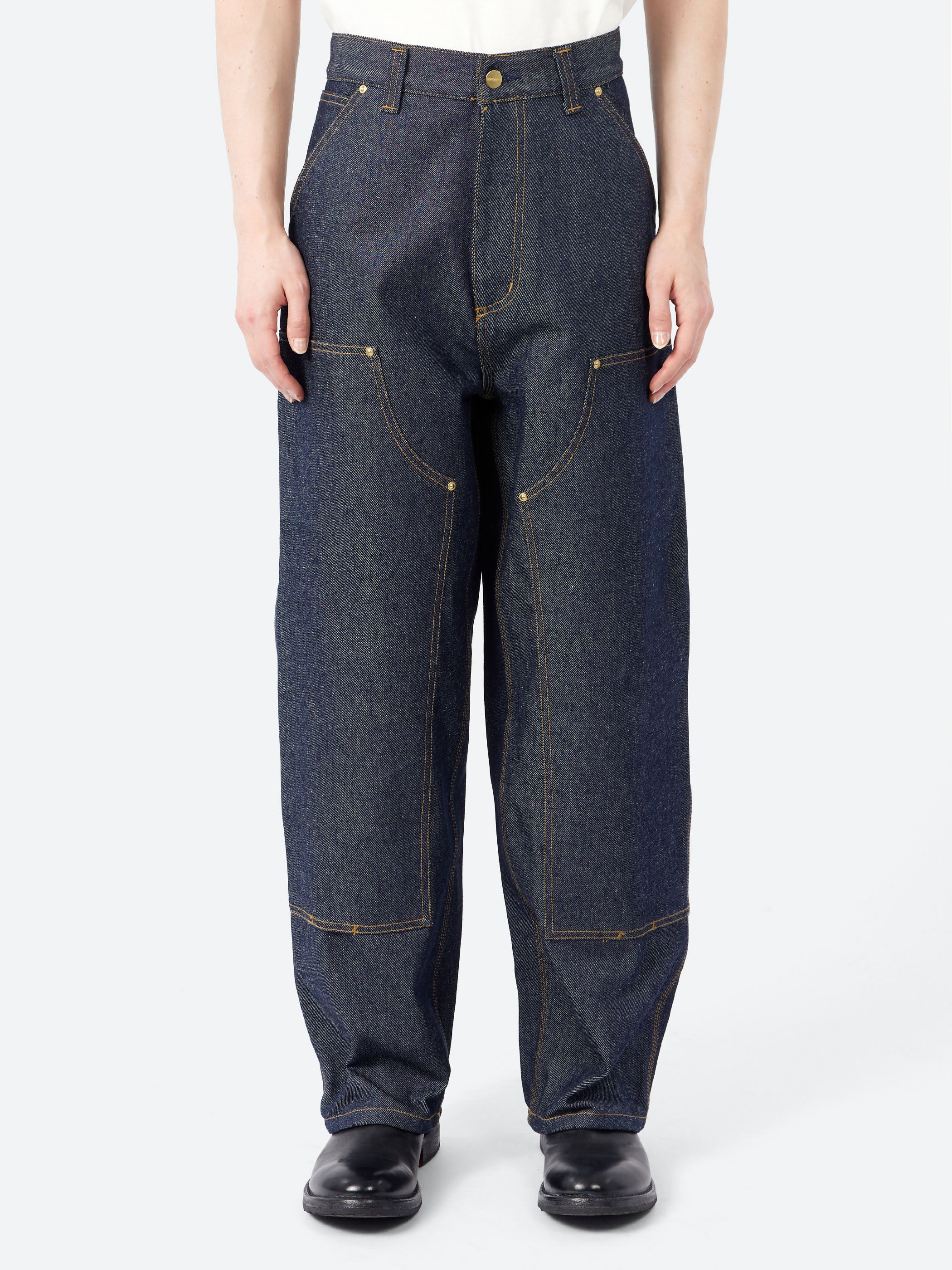 Carhartt WIP - OG Double Knee Pant in Blue Rigid – gravitypope