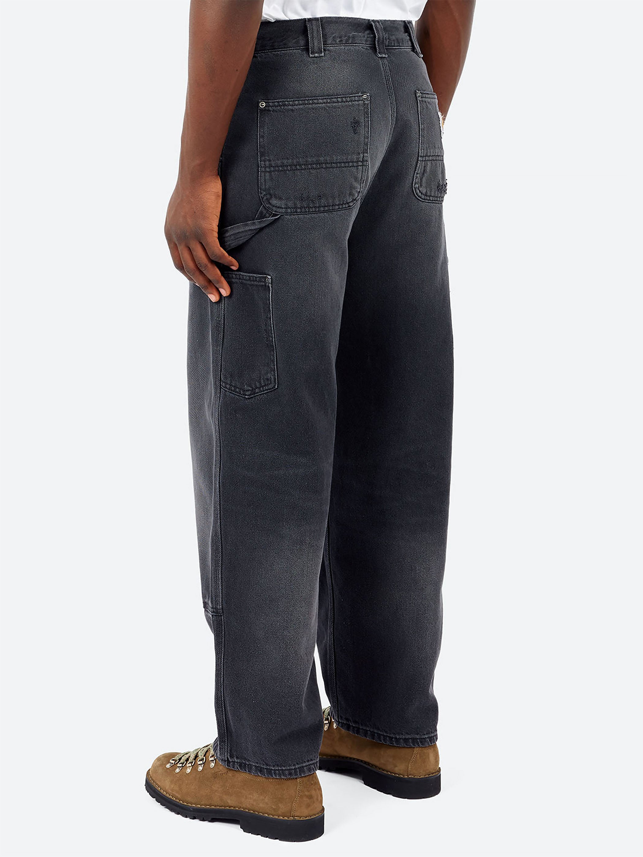 Carhartt WIP - OG Double Knee Pant in Black Grind Wash – gravitypope