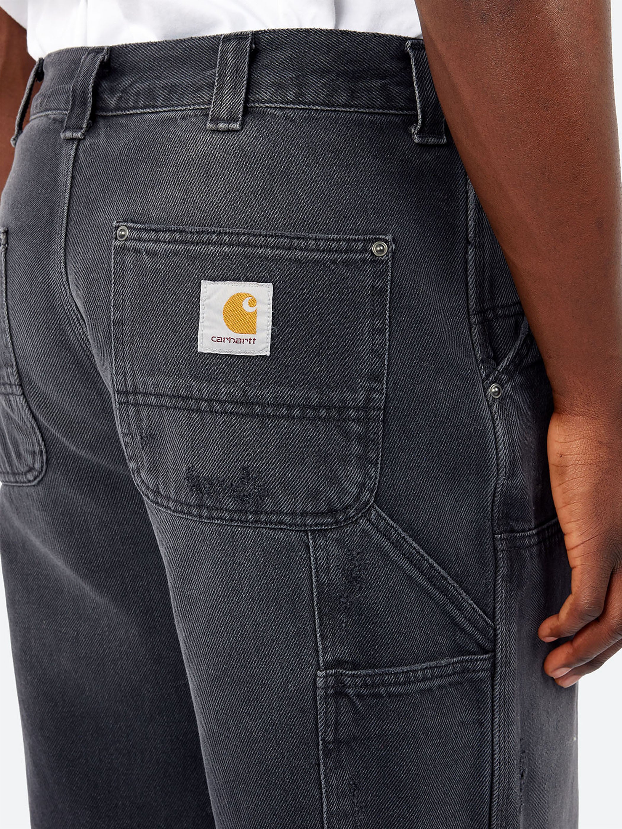 Carhartt WIP - OG Double Knee Pant in Black Grind Wash – gravitypope