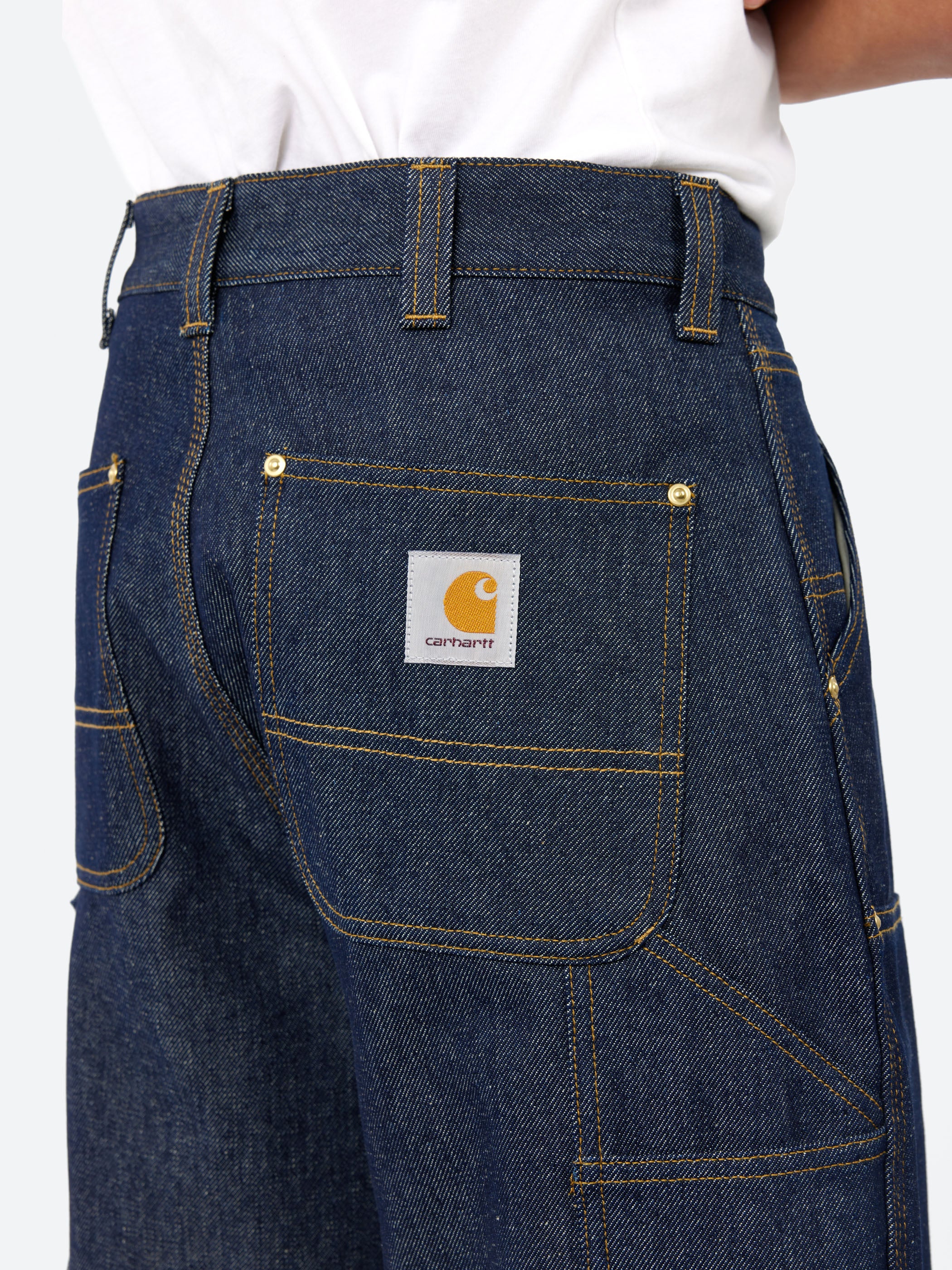 Carhartt WIP - OG Aden Double Knee Short in Blue Rigid – gravitypope