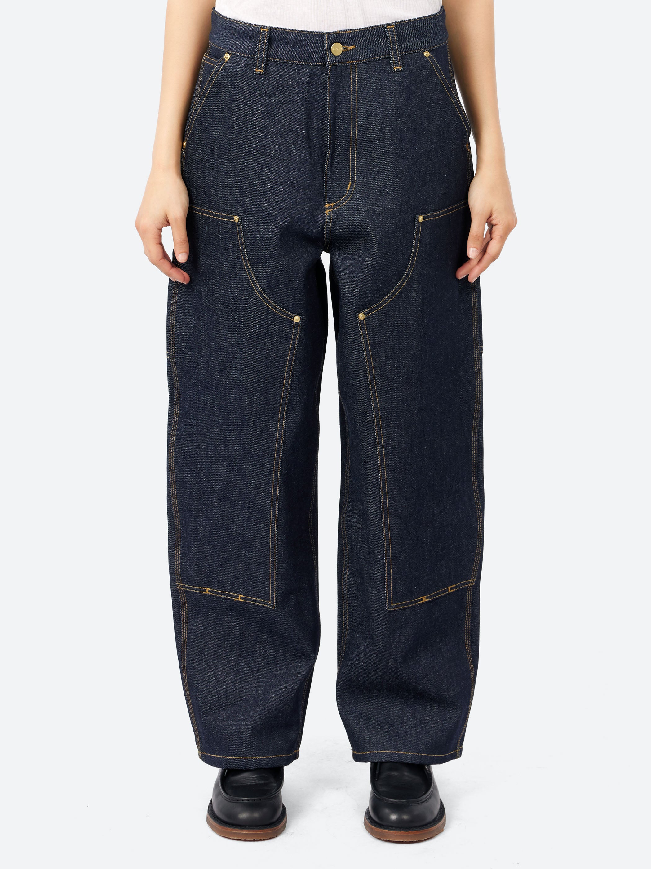 Carhartt WIP - Brandon Double Knee Pant in Blue Rigid – gravitypope