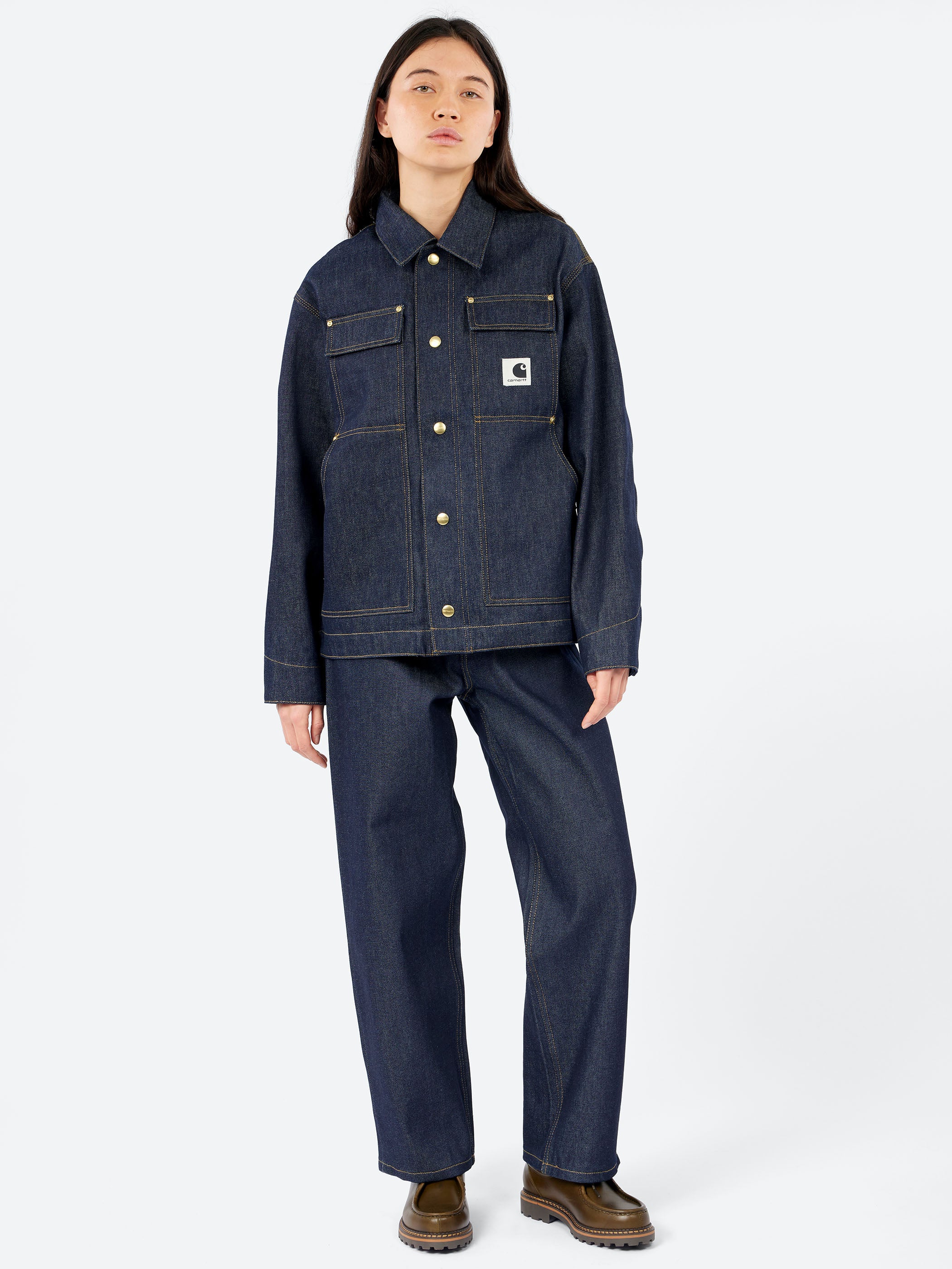 Carhartt WIP - W Brandon Pant in Blue Rigid – gravitypope