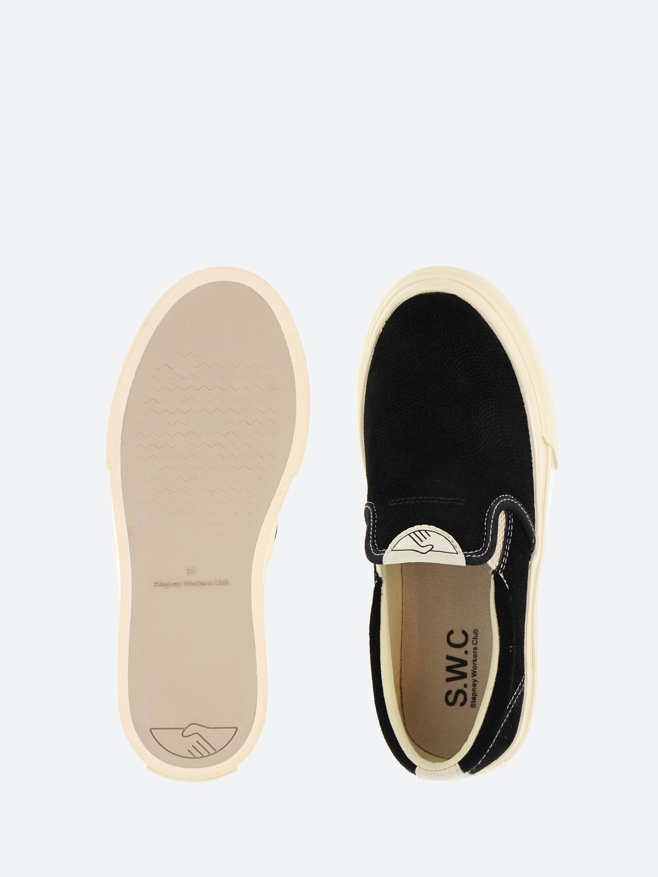 Stepney Workers Club - Lister in Black Suede – gravitypope