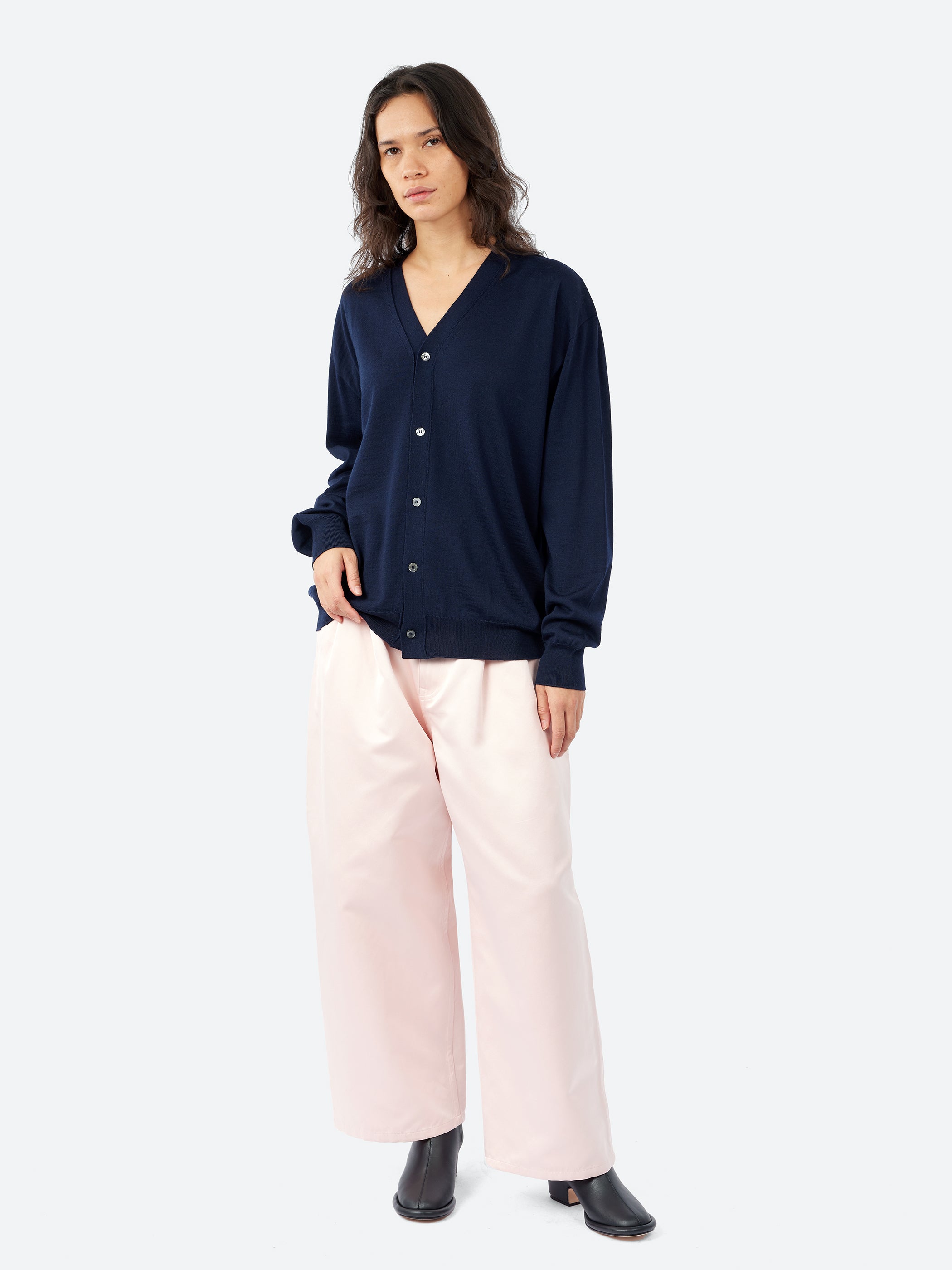Sofie D'Hoore - Mora Cardigan in Navy Melange – gravitypope