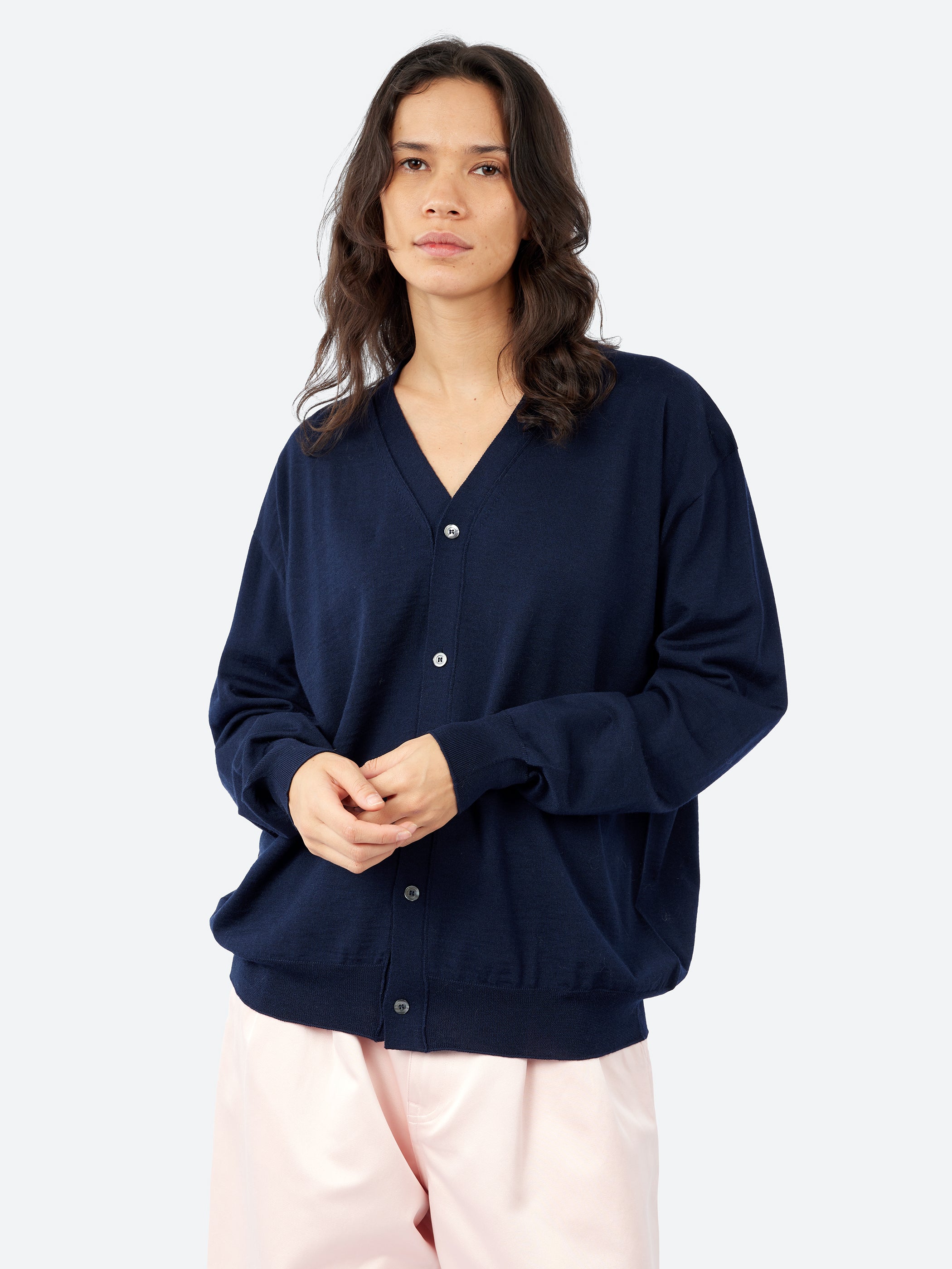 Sofie D'Hoore - Mora Cardigan in Navy Melange – gravitypope