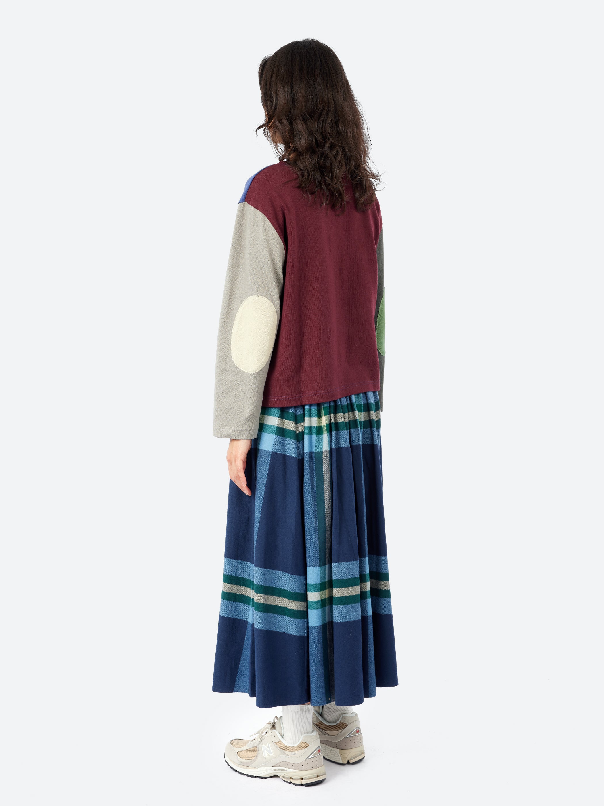 Elbow Patch Basque Long Sleeve T-Shirt