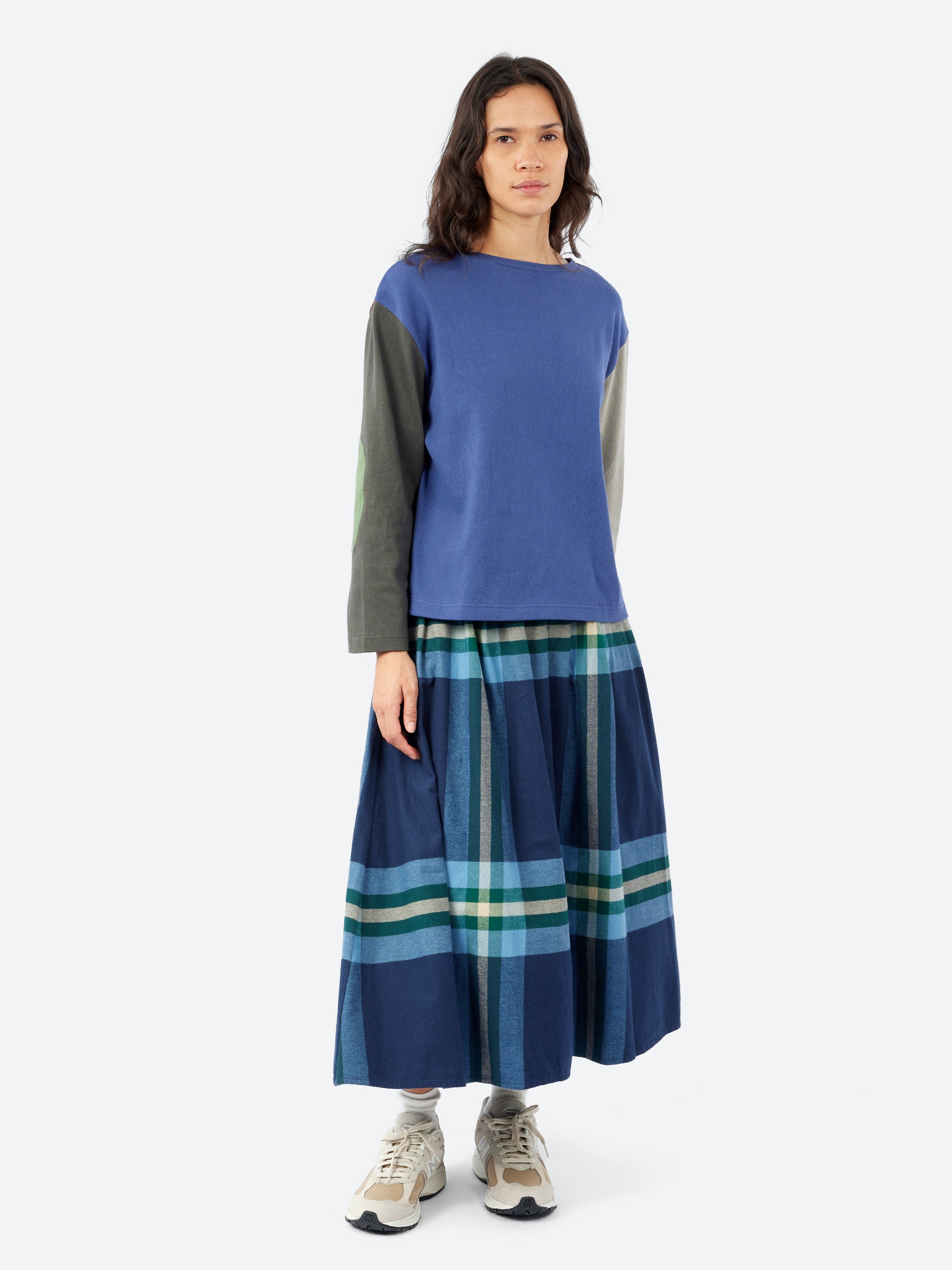 Elbow Patch Basque Long Sleeve T-Shirt