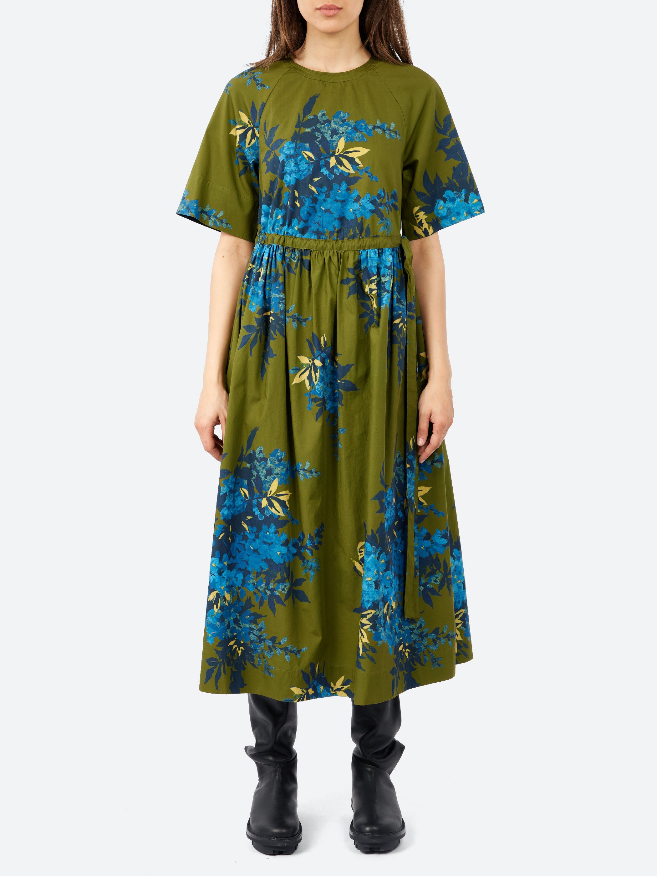 Botanical Shadow Print Dress