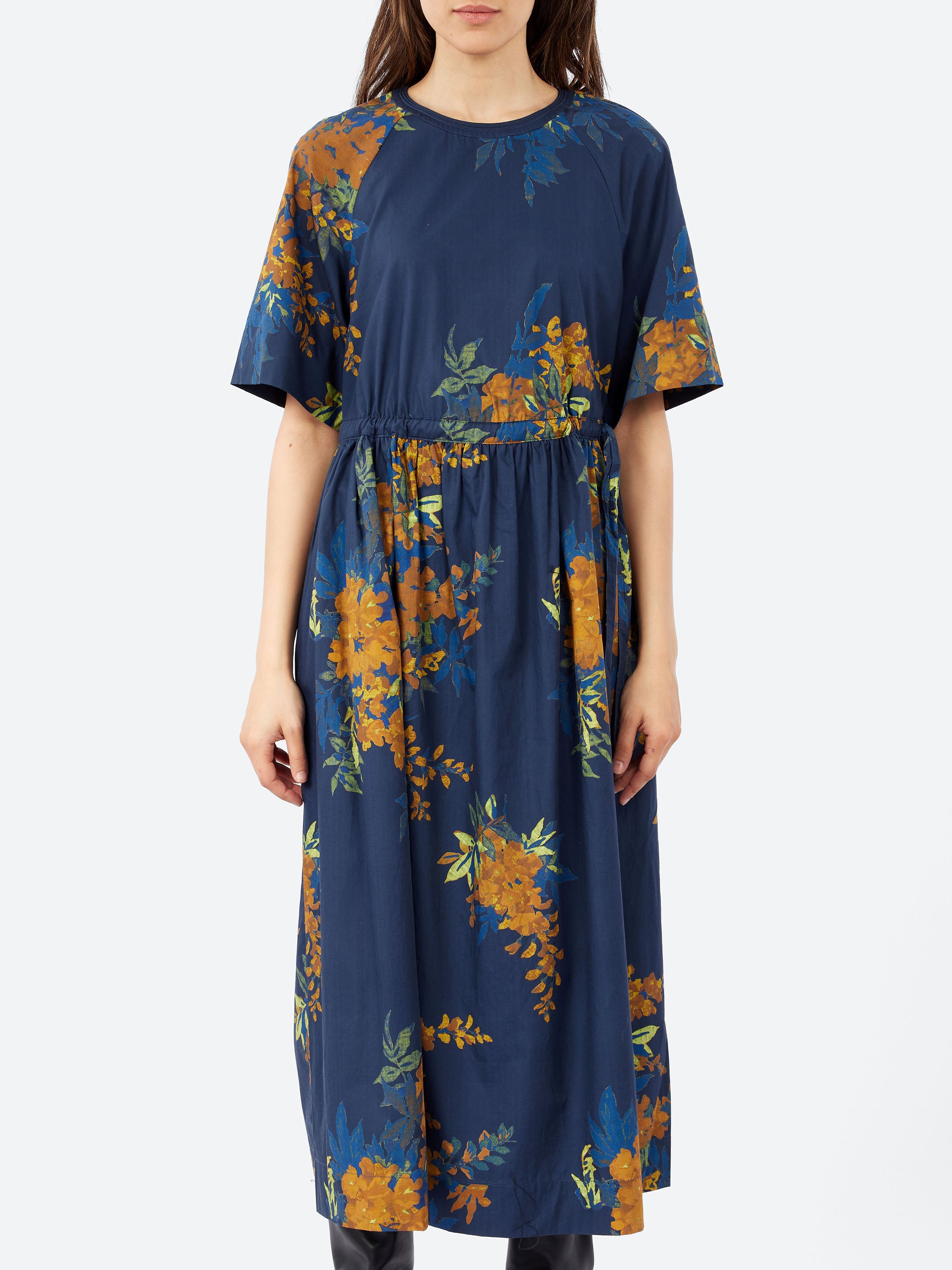 Botanical Shadow Print Dress