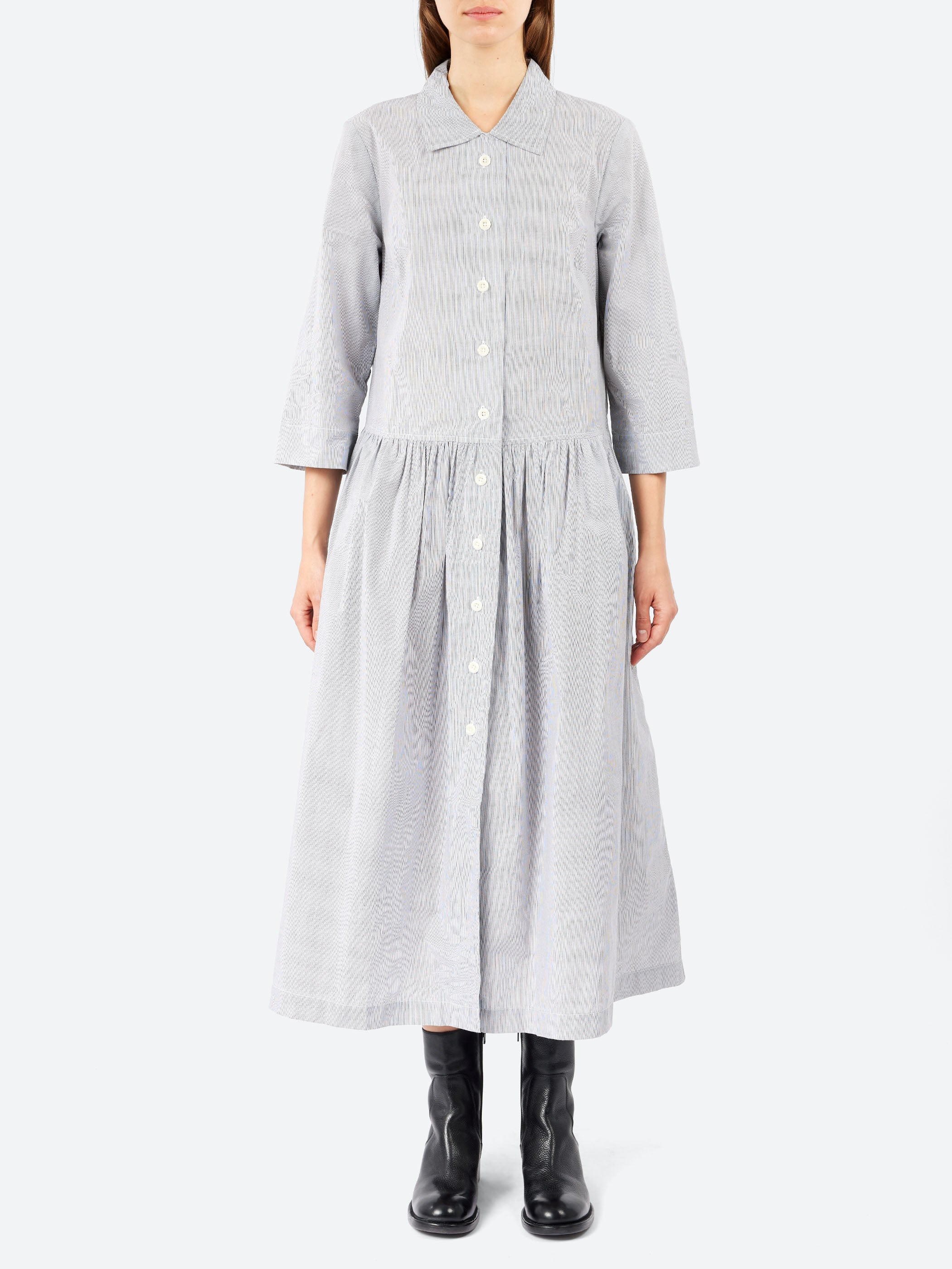 Fine Stripe Shirt Dress