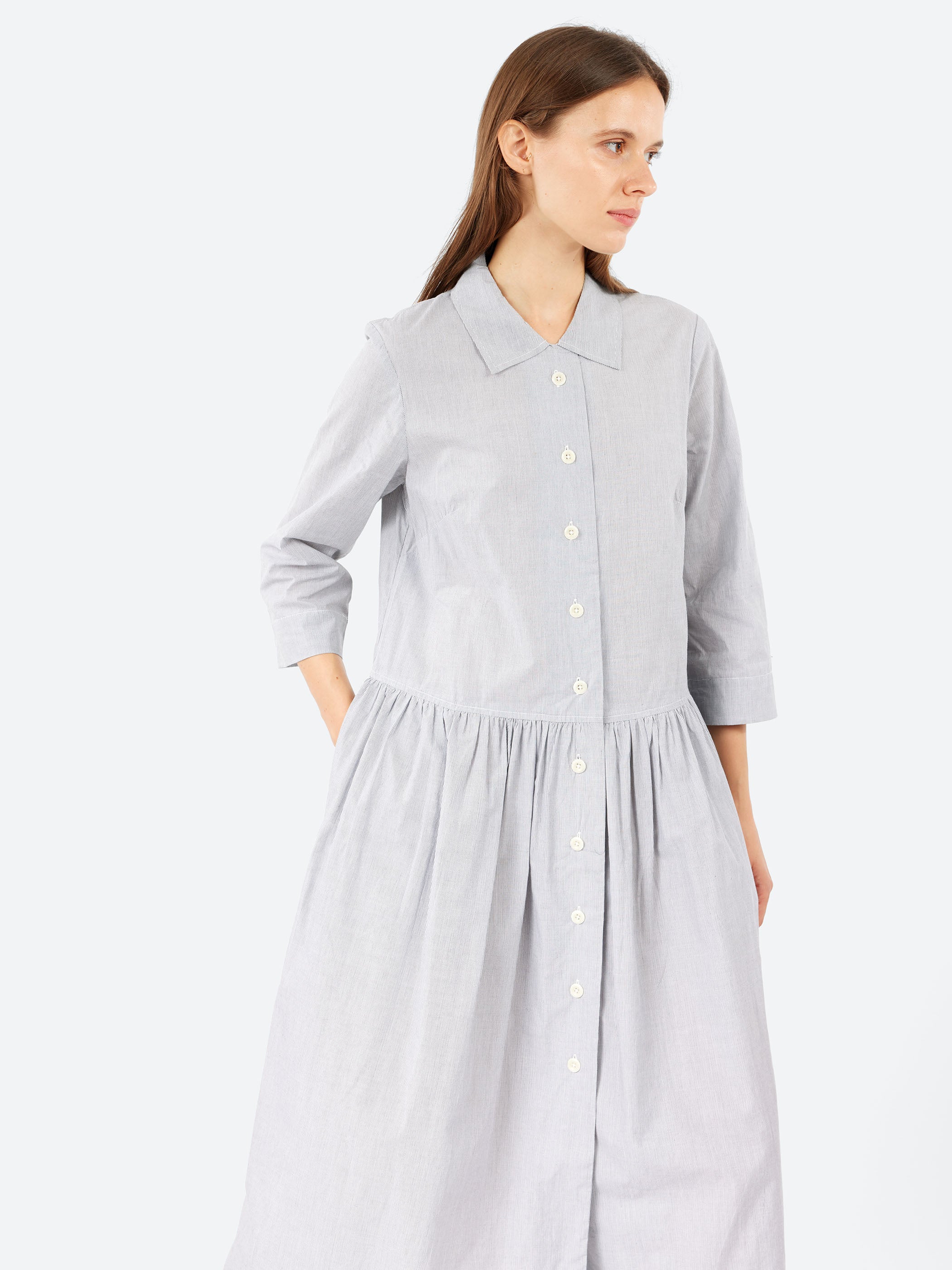 Fine Stripe Shirt Dress