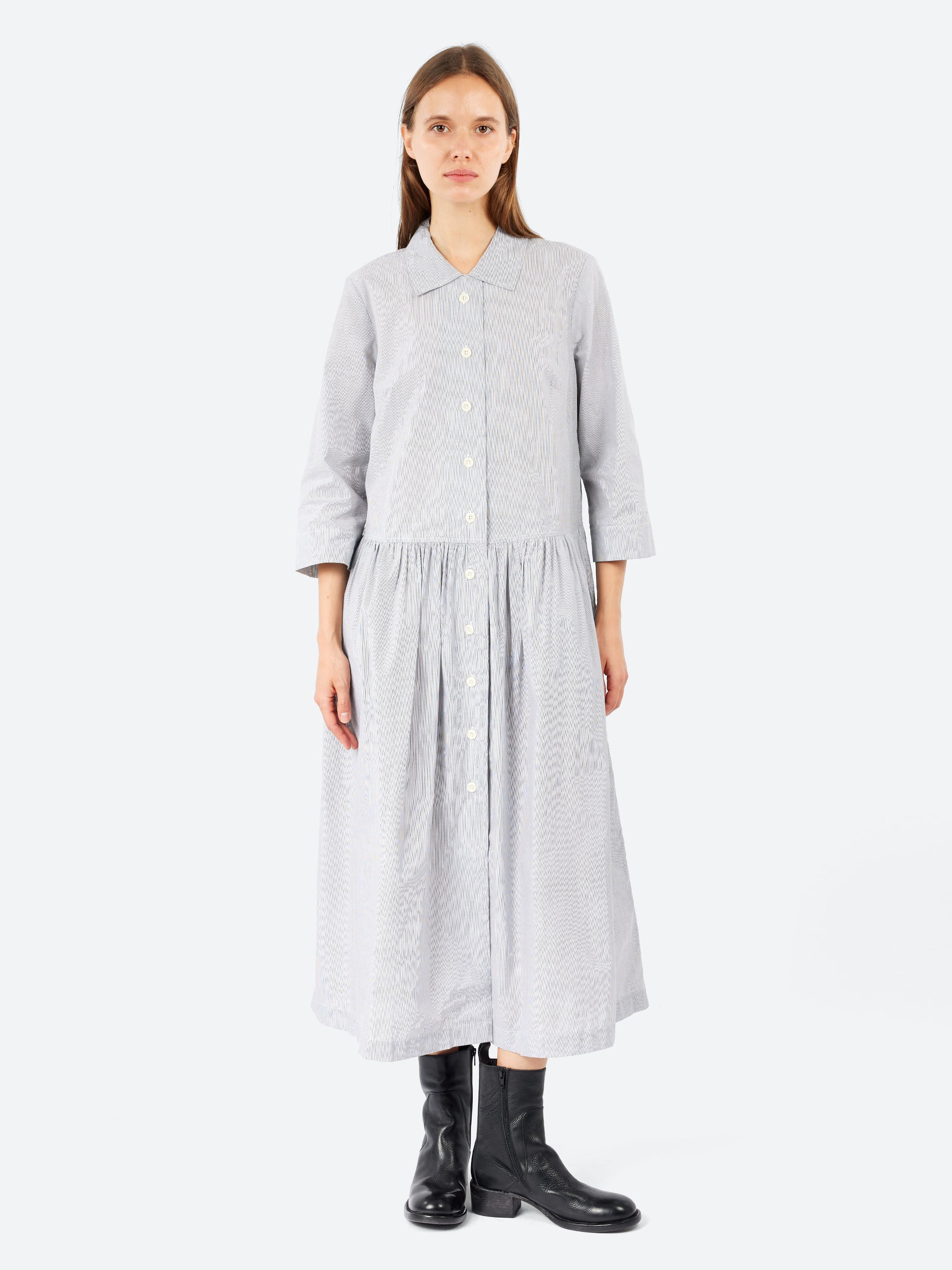 Fine Stripe Shirt Dress