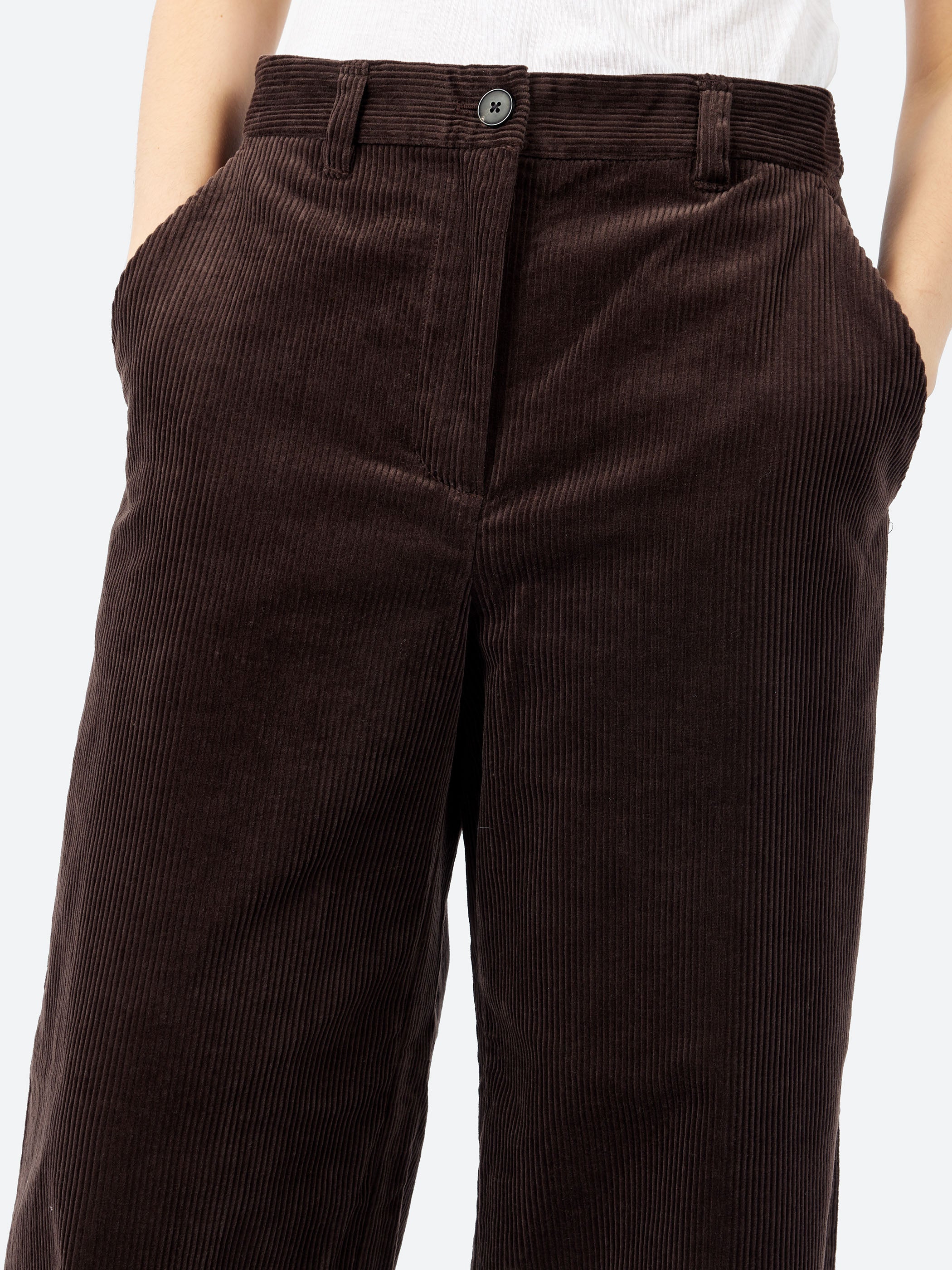 Wide Leg Organic Cord Trousers