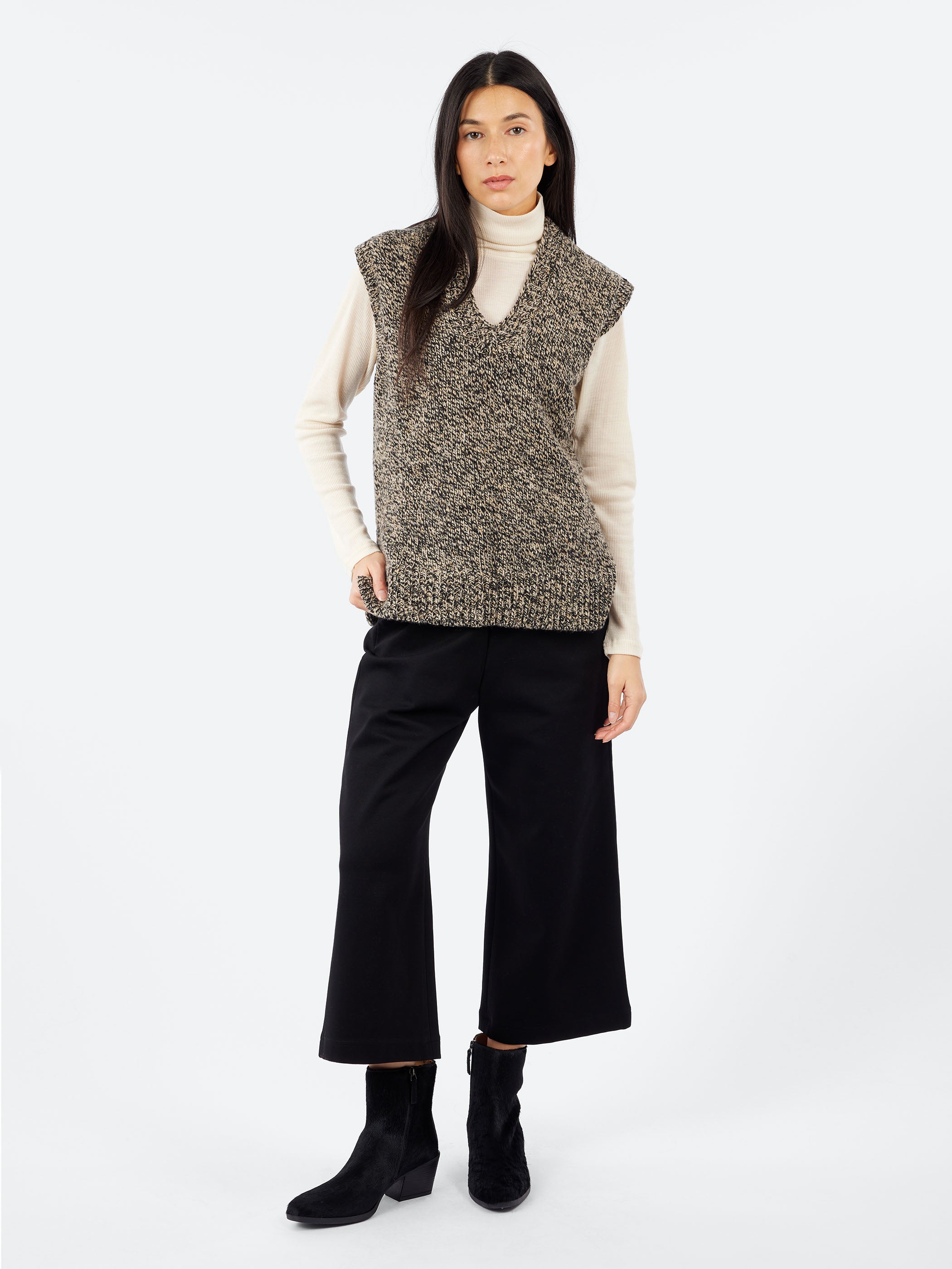 Marled Donegal V Neck Tank