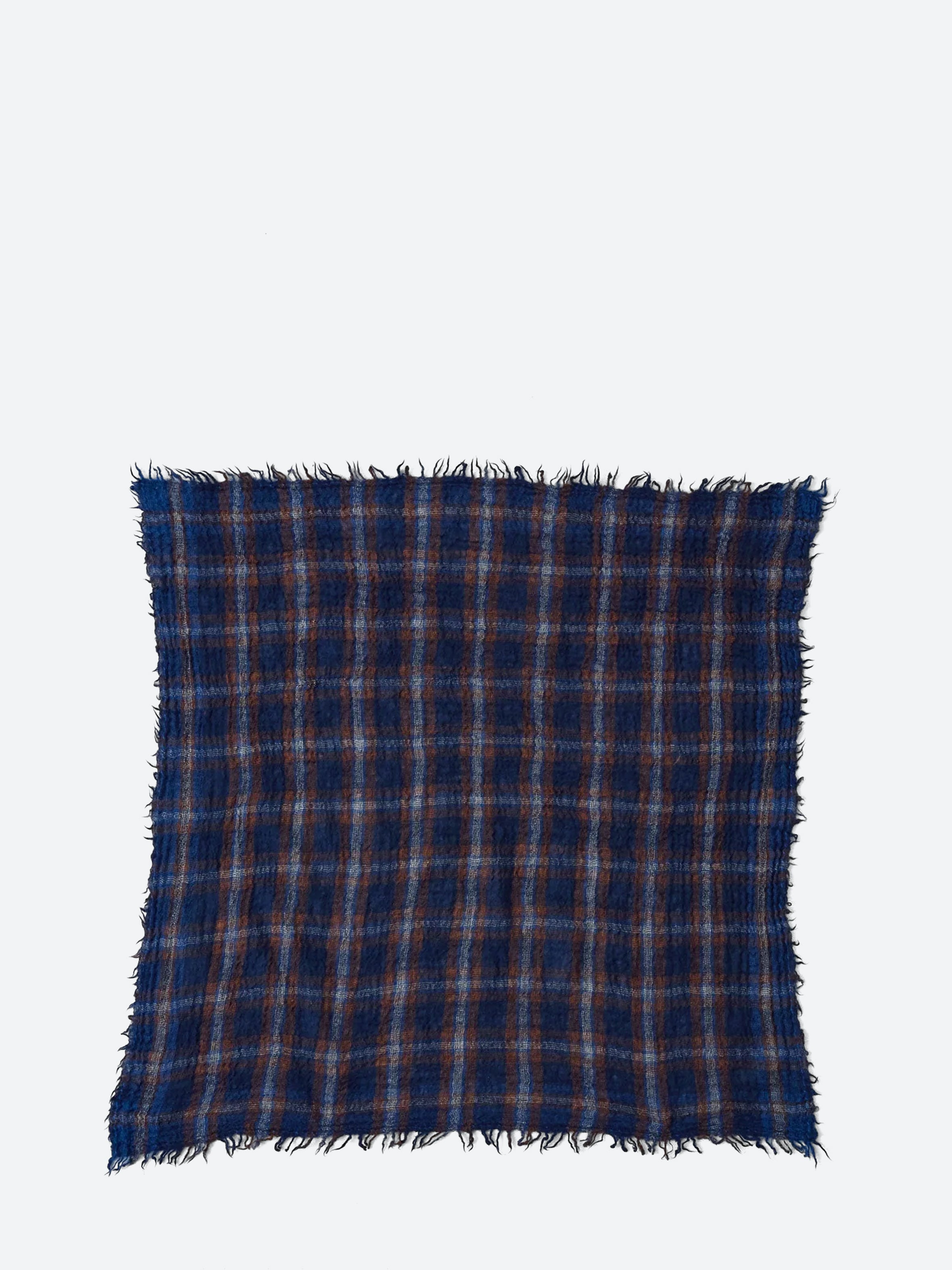 Reading Check Boiled Wool Scarf