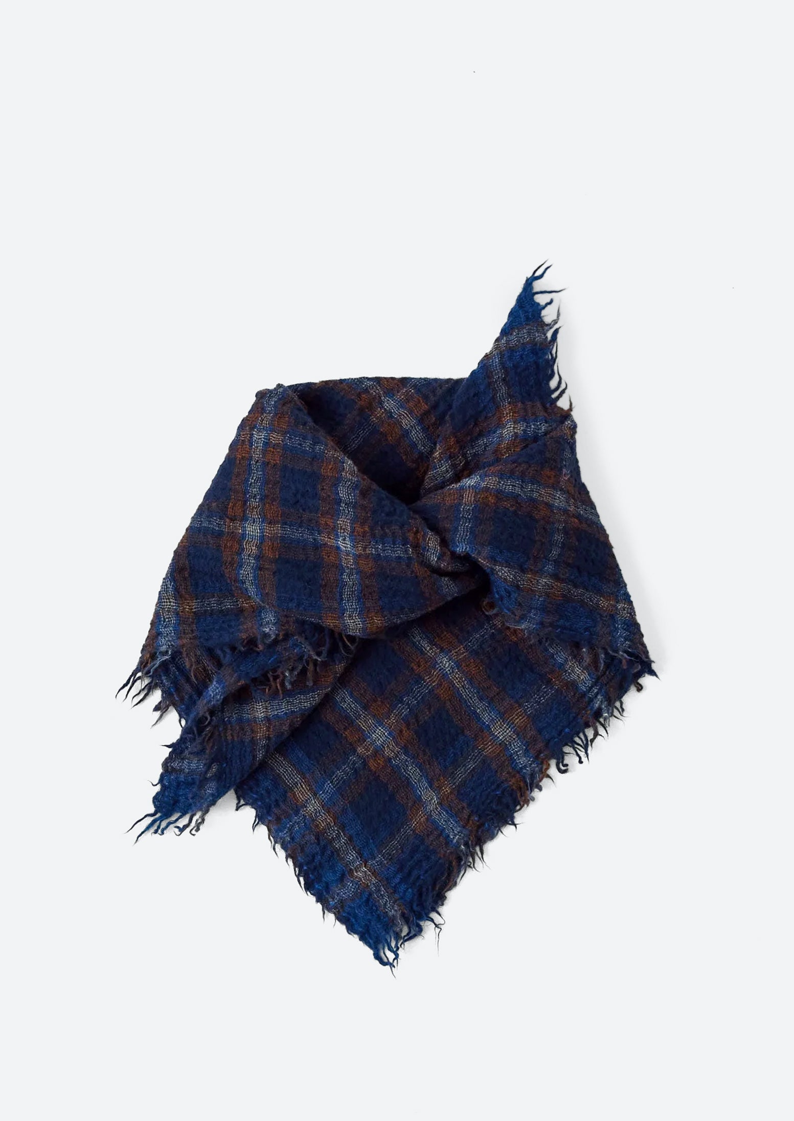 Reading Check Boiled Wool Scarf