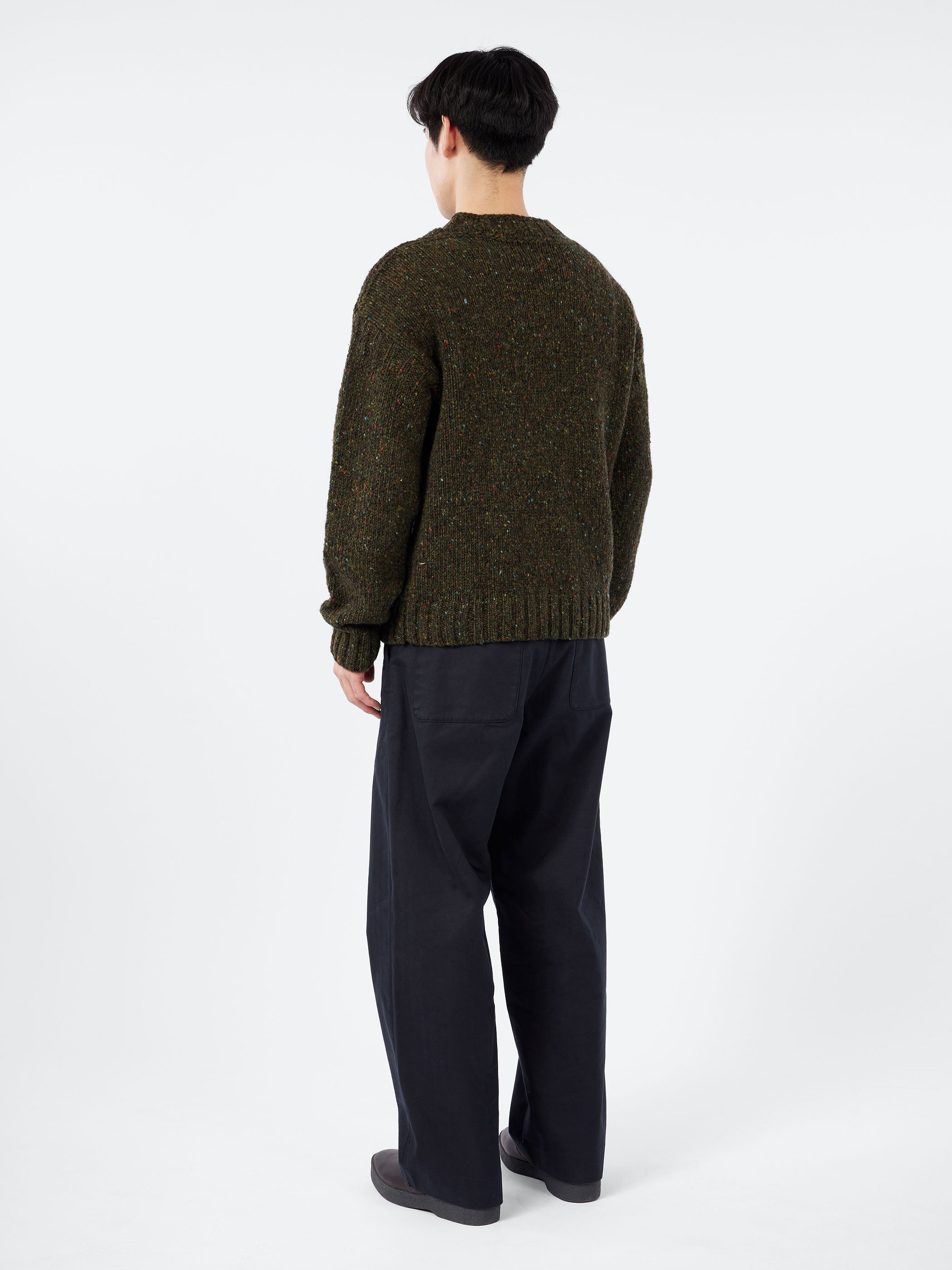 TOAST - Finn Donegal Sweater in Khaki – gravitypope