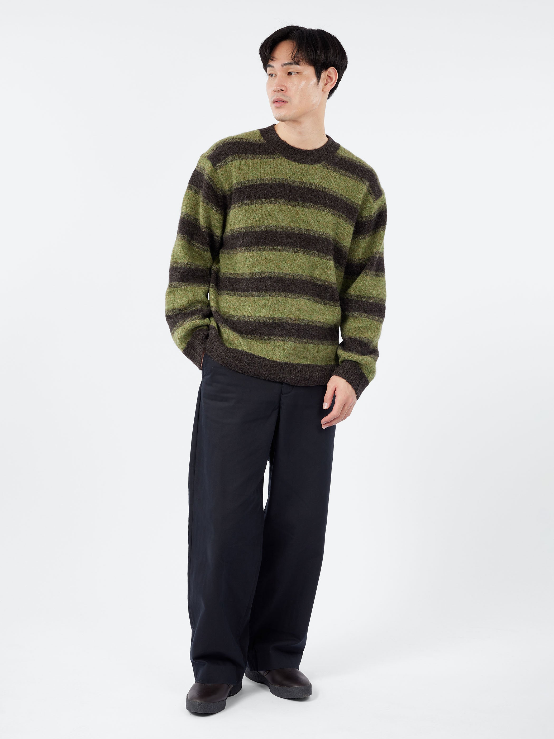 Alpaca Wool Stripe Sweater