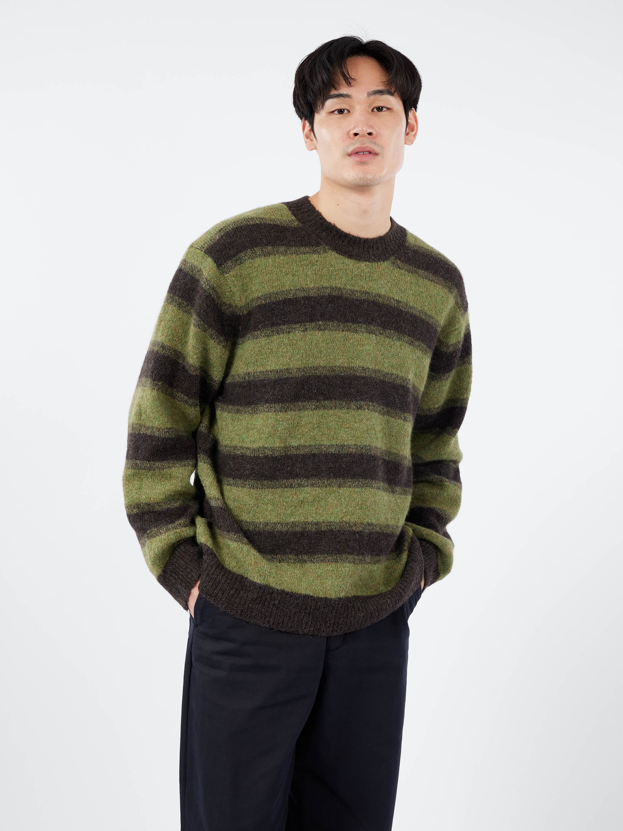 Alpaca Wool Stripe Sweater
