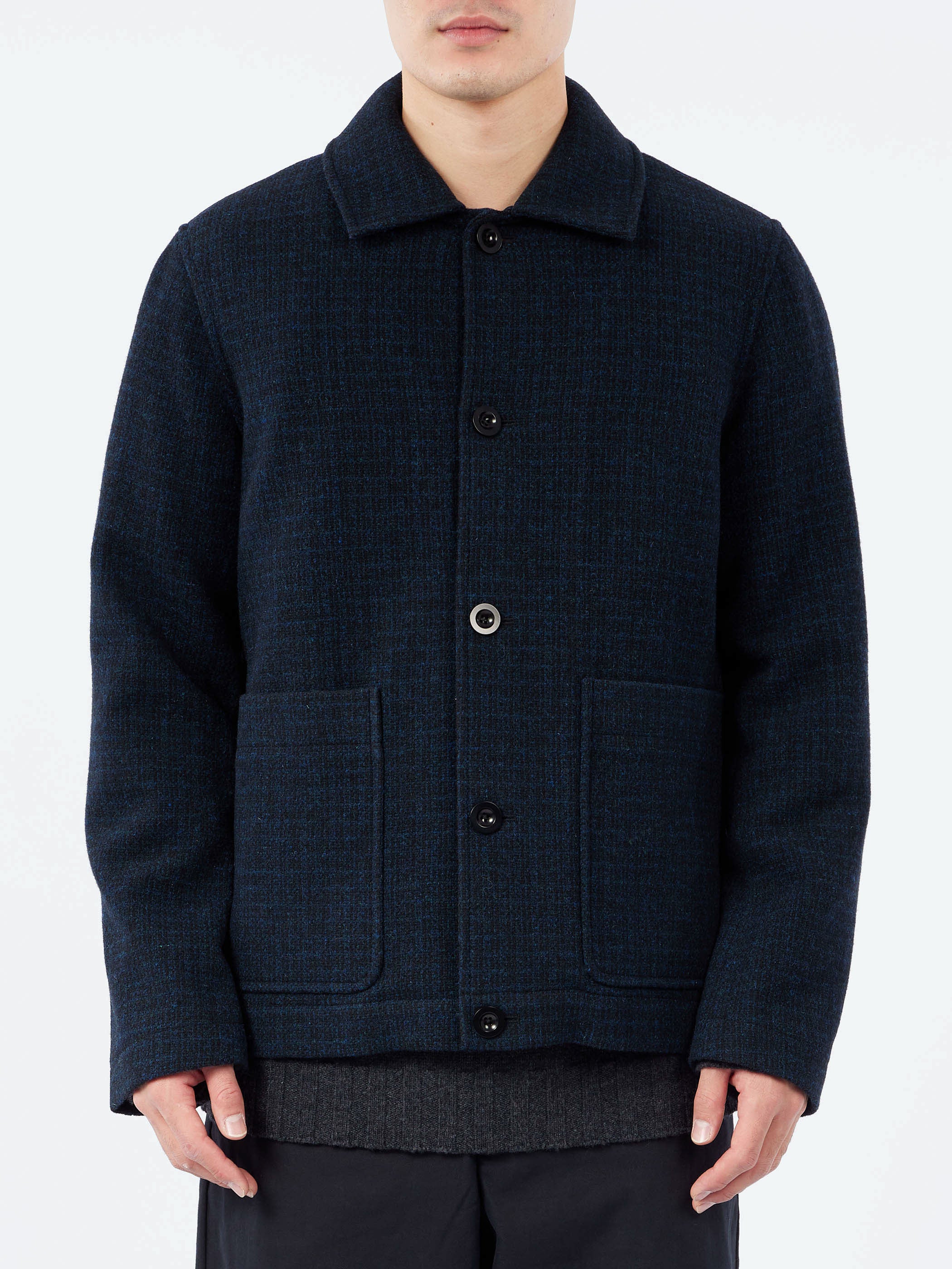 Brick Block Check Chore Coat