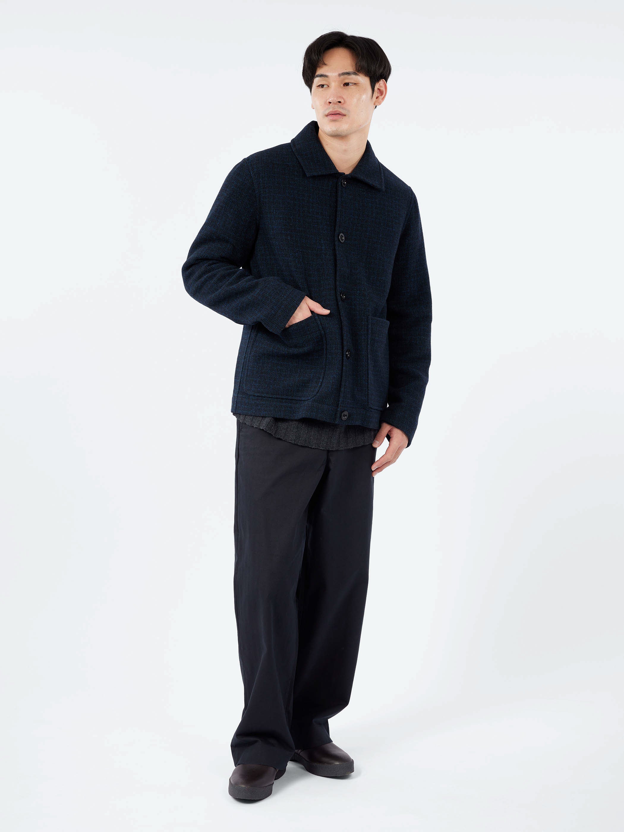 Brick Block Check Chore Coat