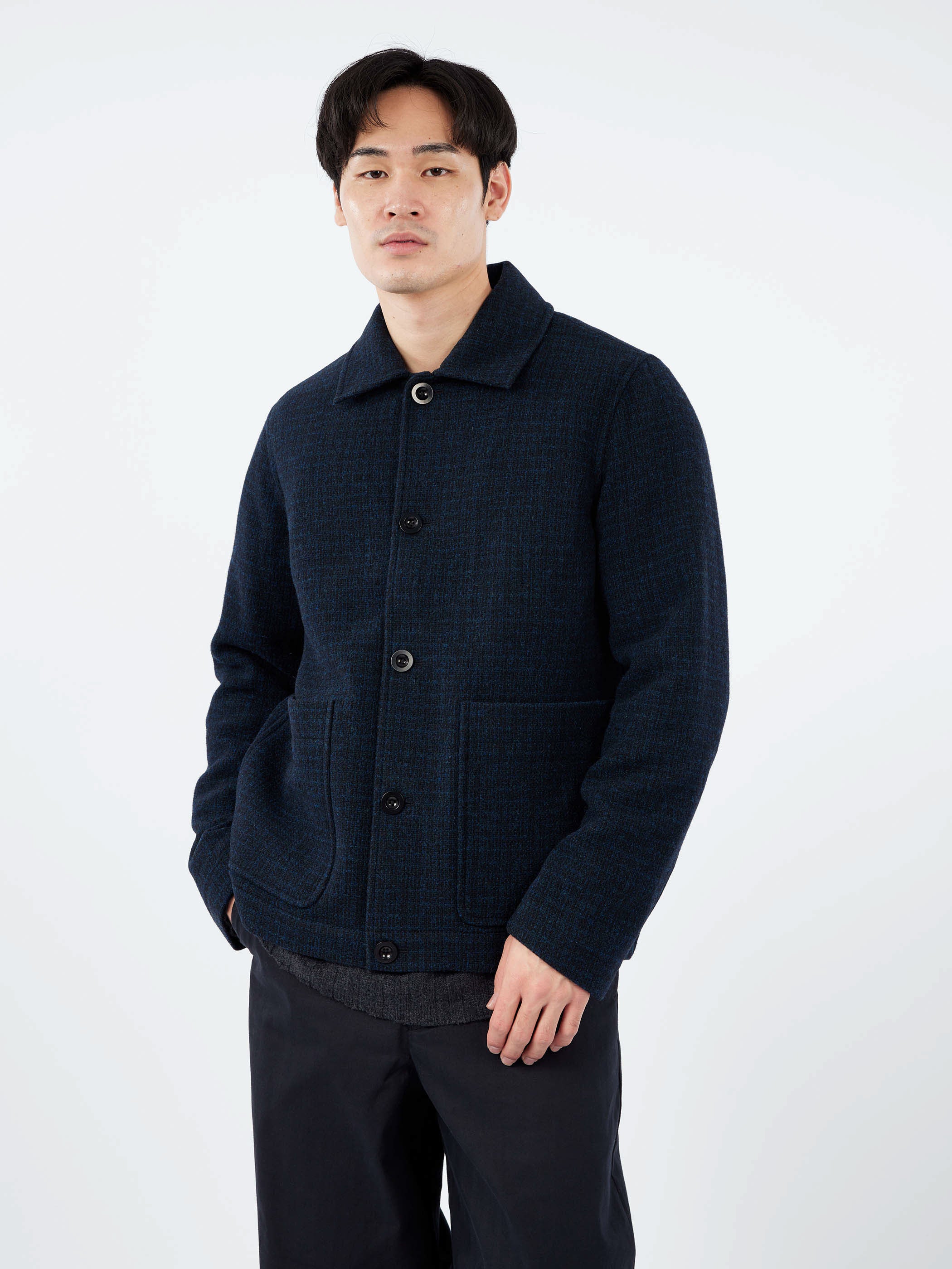 Brick Block Check Chore Coat