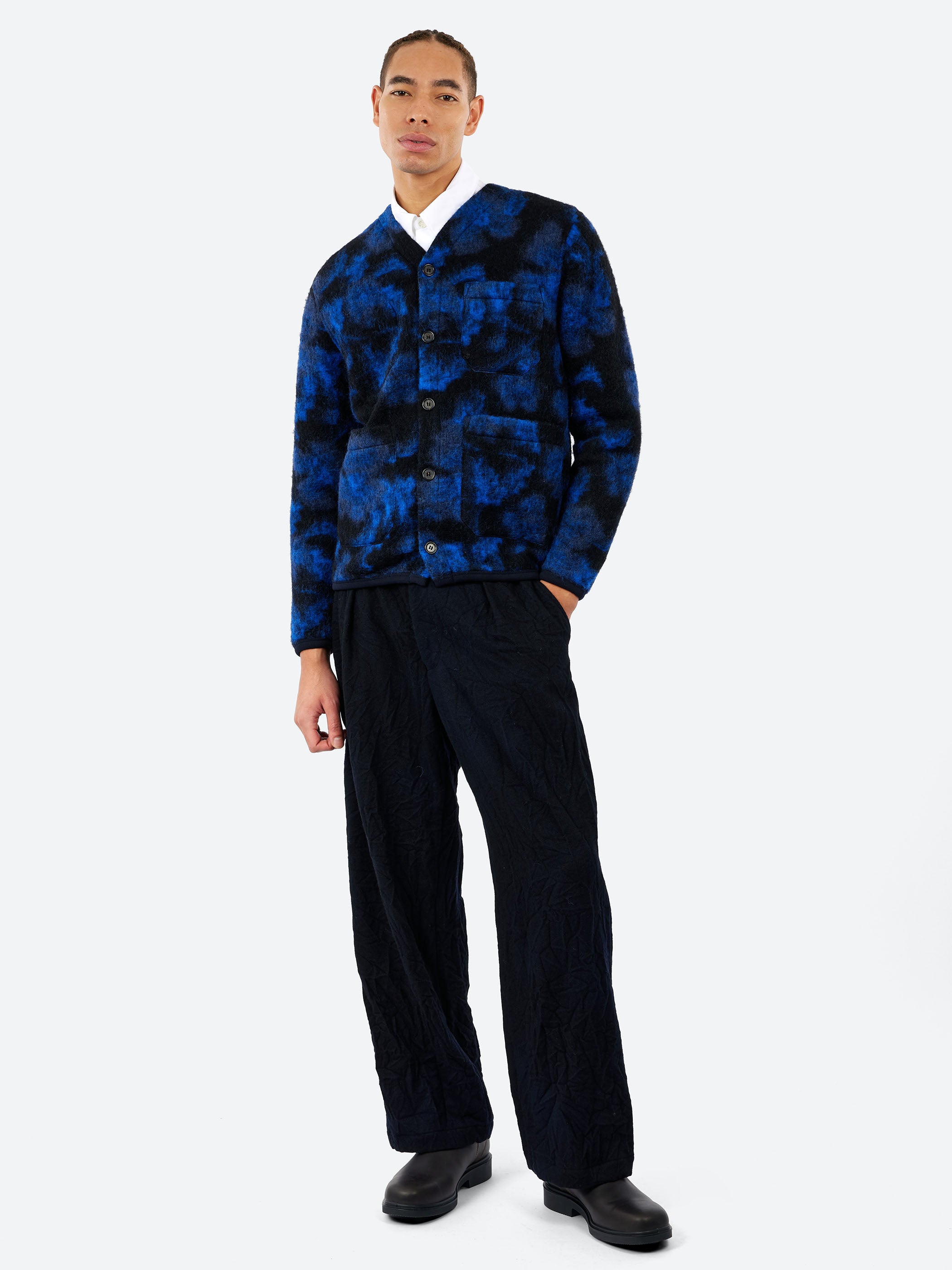 Flower Fleece Cardigan