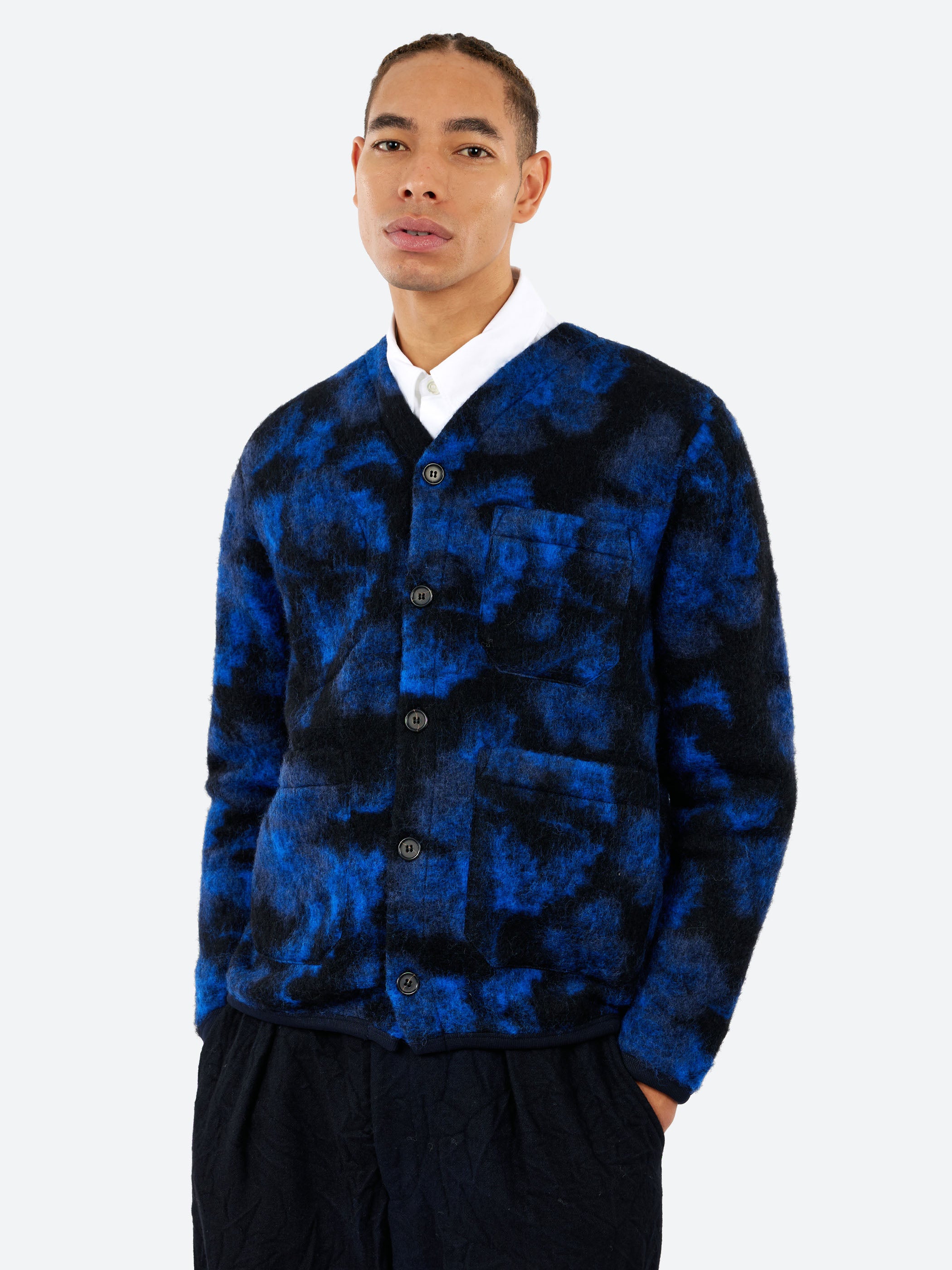 Flower Fleece Cardigan