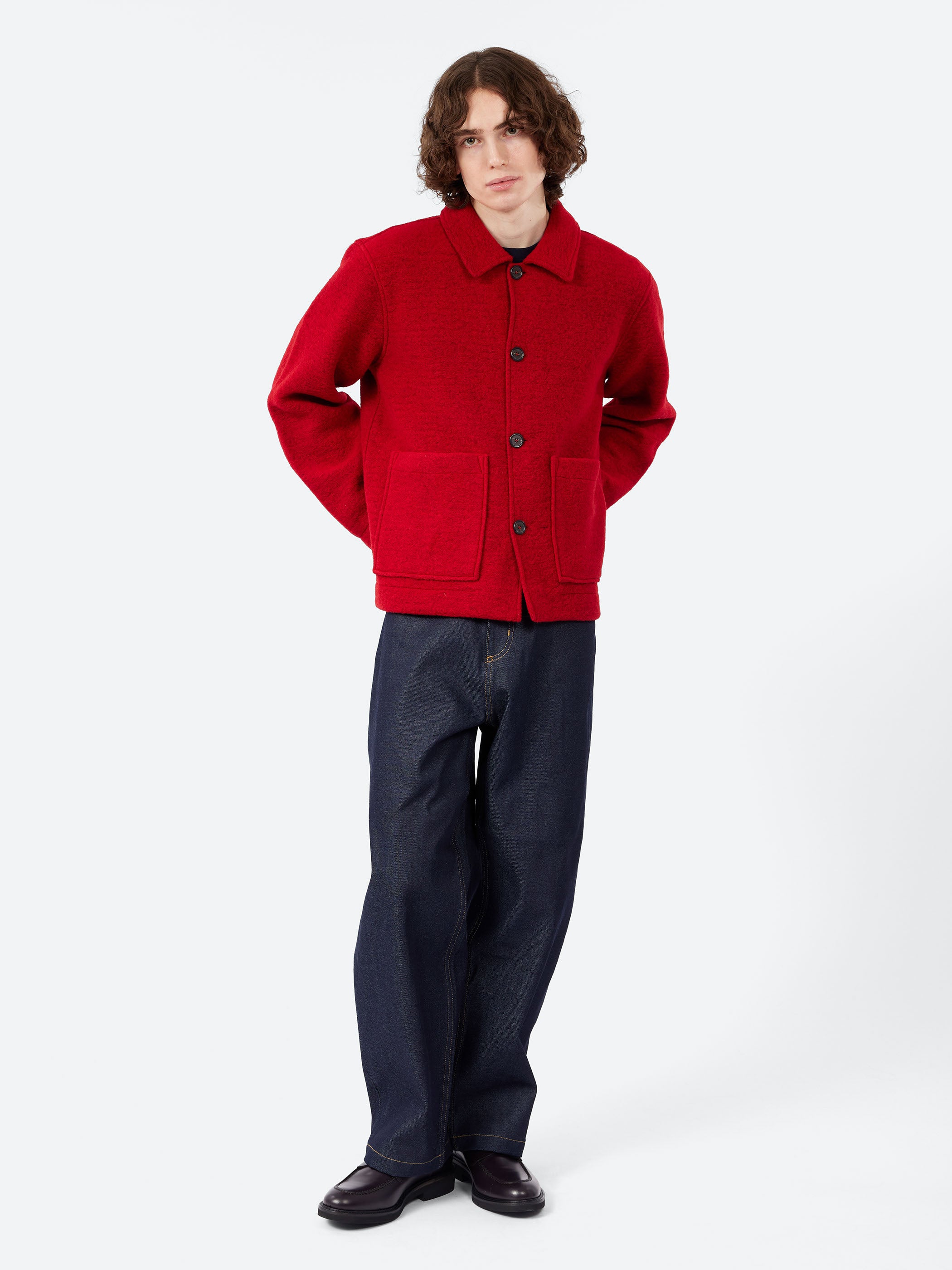 Wool Fleece Rams Jacket