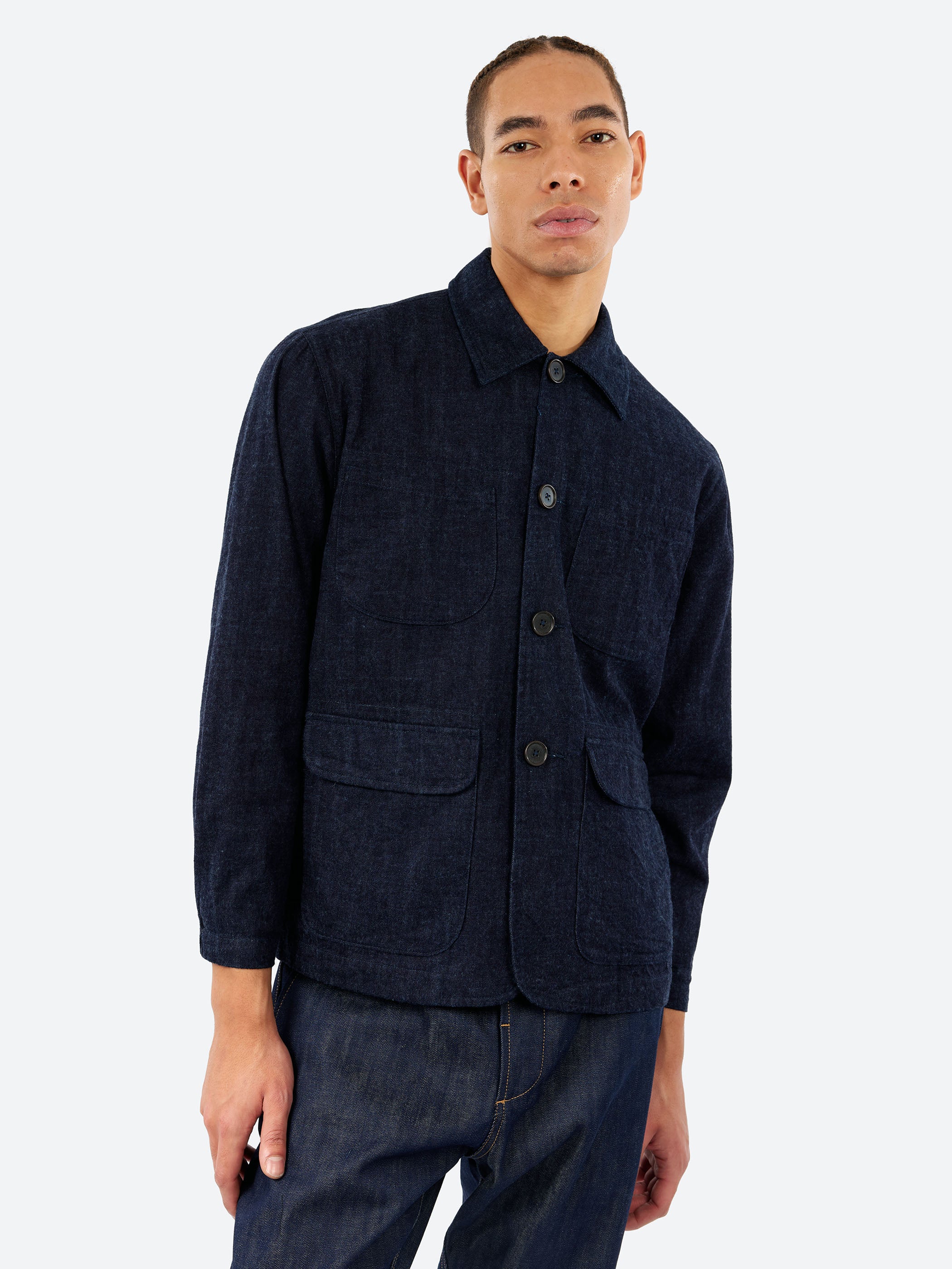 Brushed Denim Labour Jacket