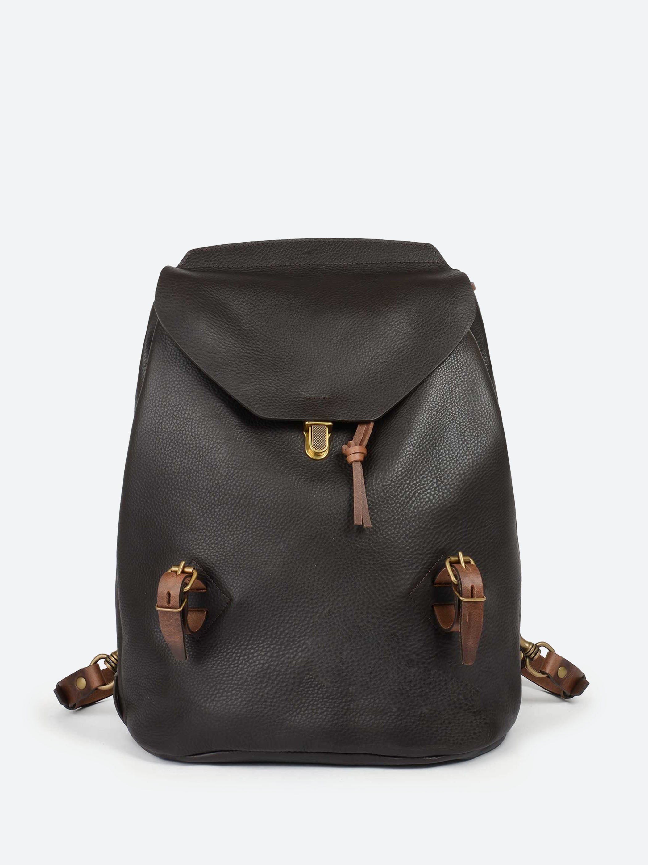 bubilian leather backpack_choco Zibeline Backpack