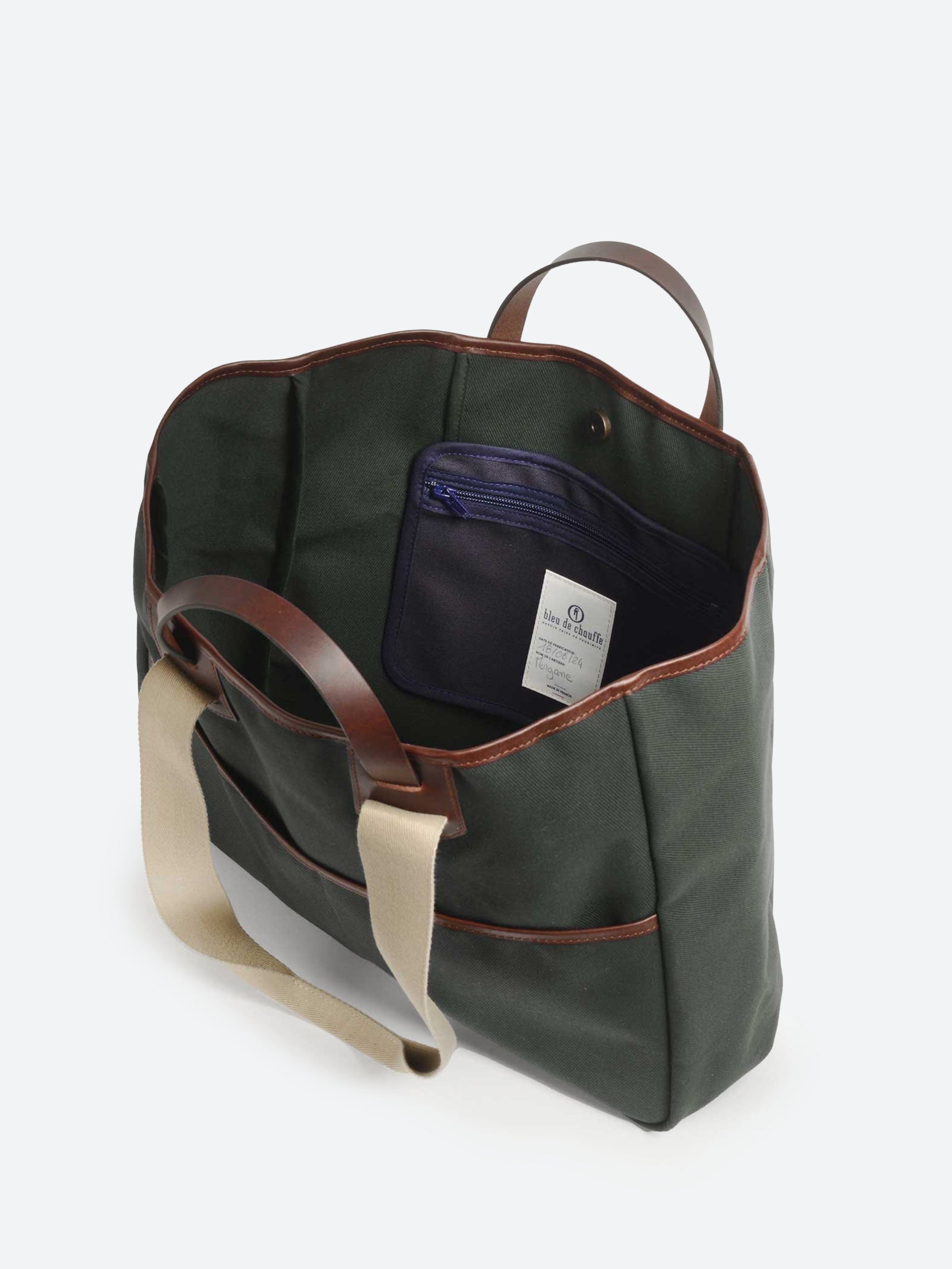 Bleu de Chauffe - Meline Tote in Kaki – gravitypope Bleu de Chauffe - Meline Tote in Kaki – gravitypope