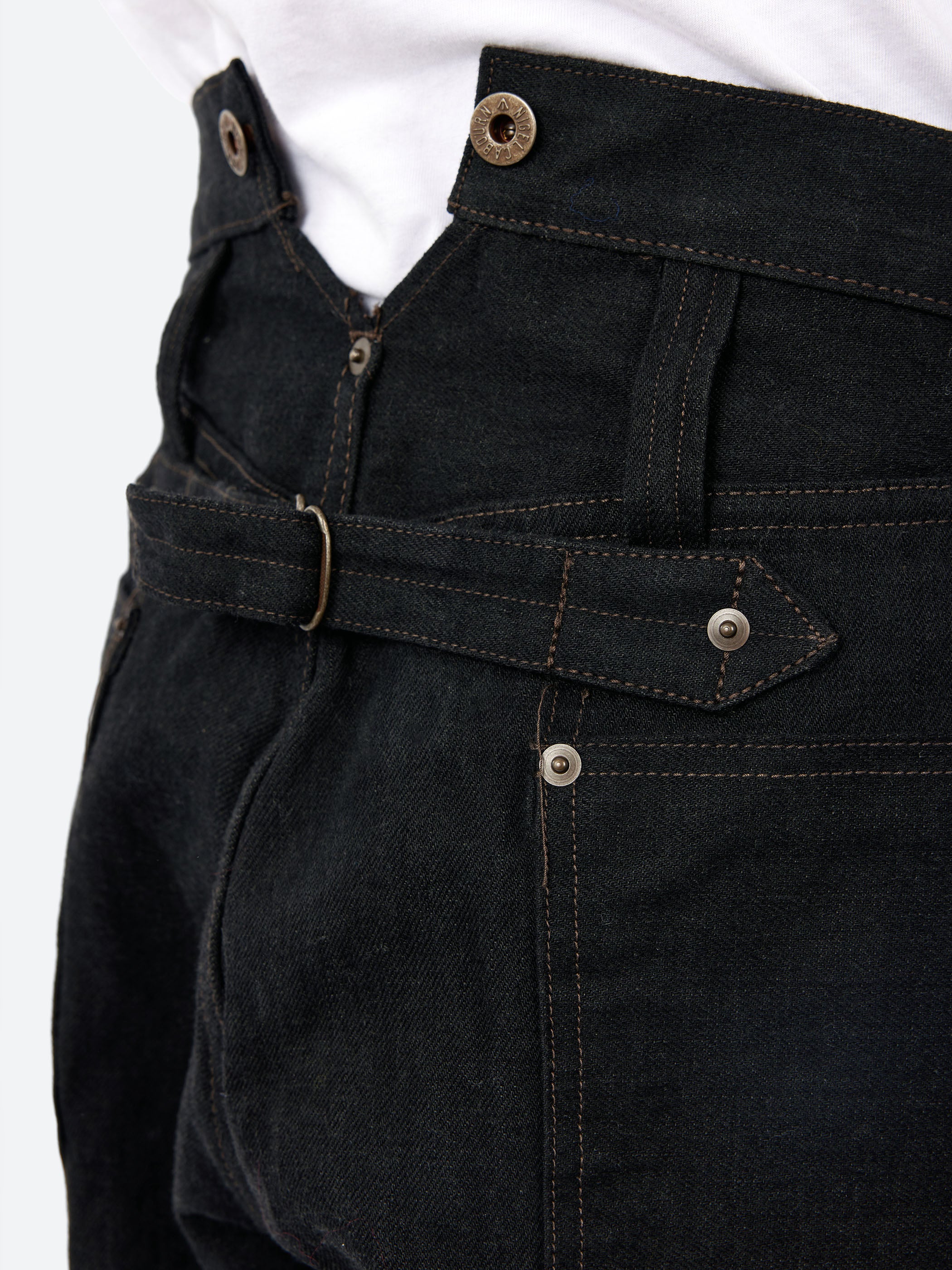 Nigel Cabourn - Railman Denim Pant in Black – gravitypope