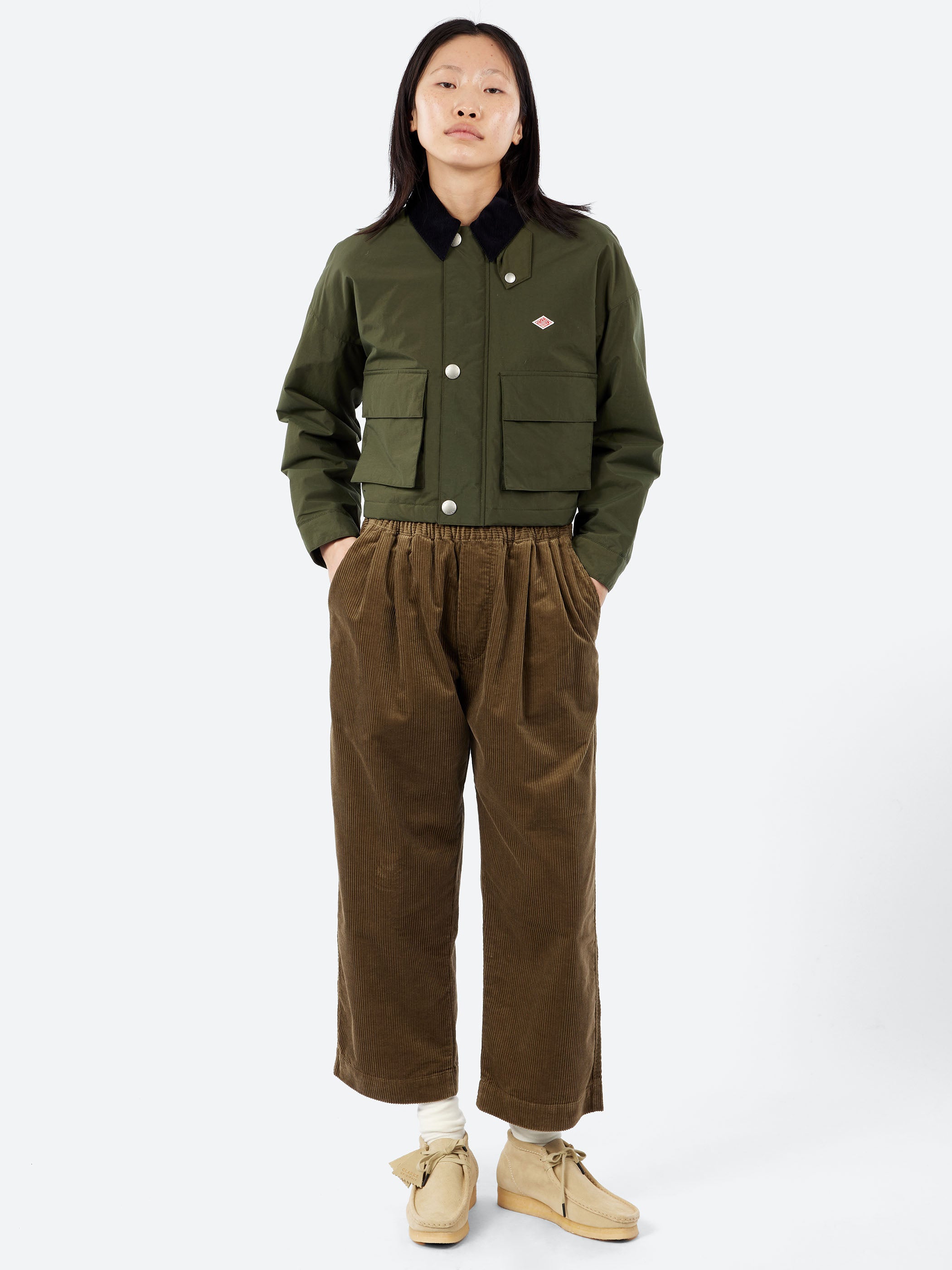 Danton - Women's Nylon Tussah Short Jacket in Olive – gravitypope