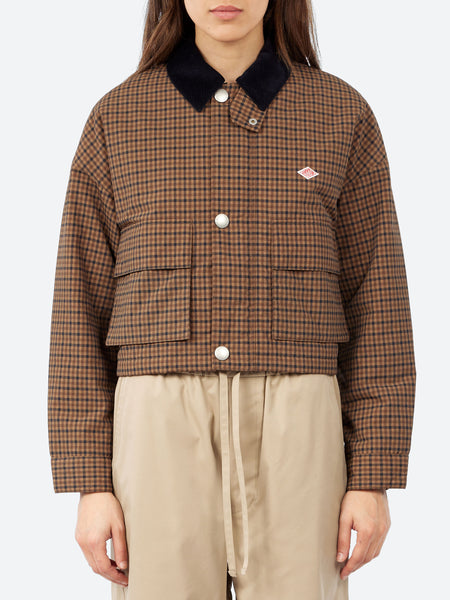 Danton - Women's Nylon Tussah Short Jacket in Brown – gravitypope