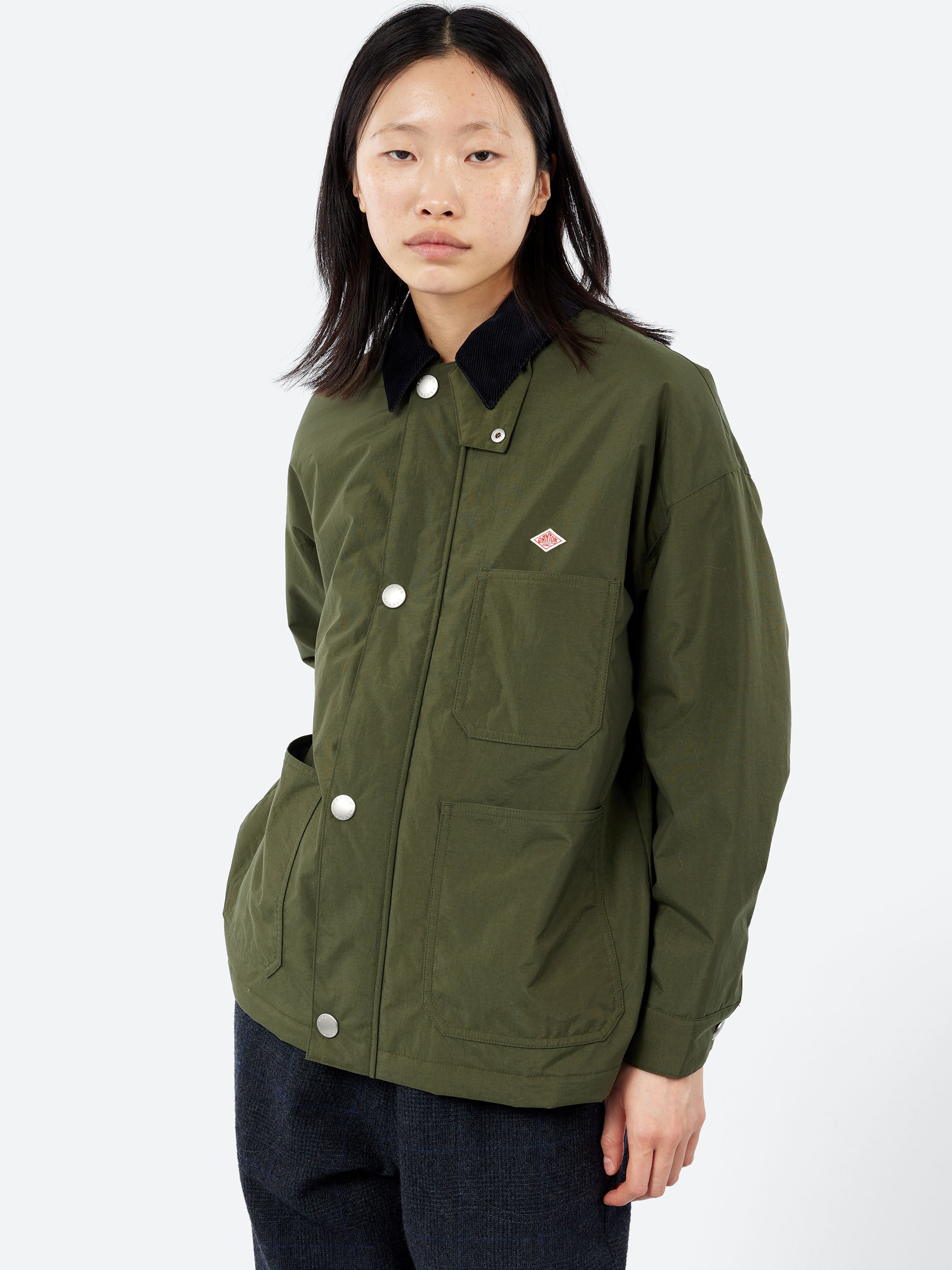 Danton - Nylon Taffeta Work Jacket in Olive – gravitypope