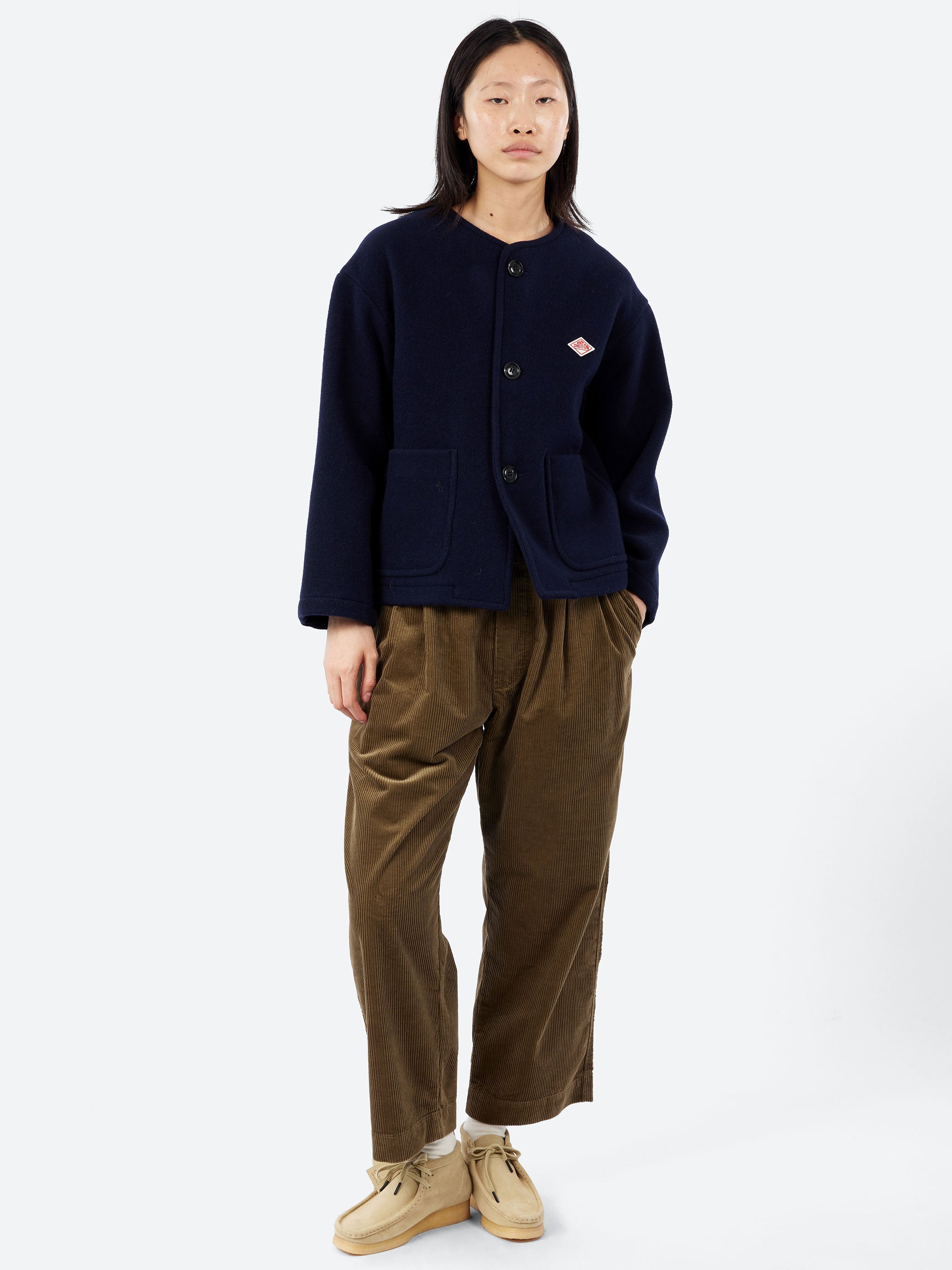 Danton - Corduroy 2Tuck Easy Pants in Olive – gravitypope