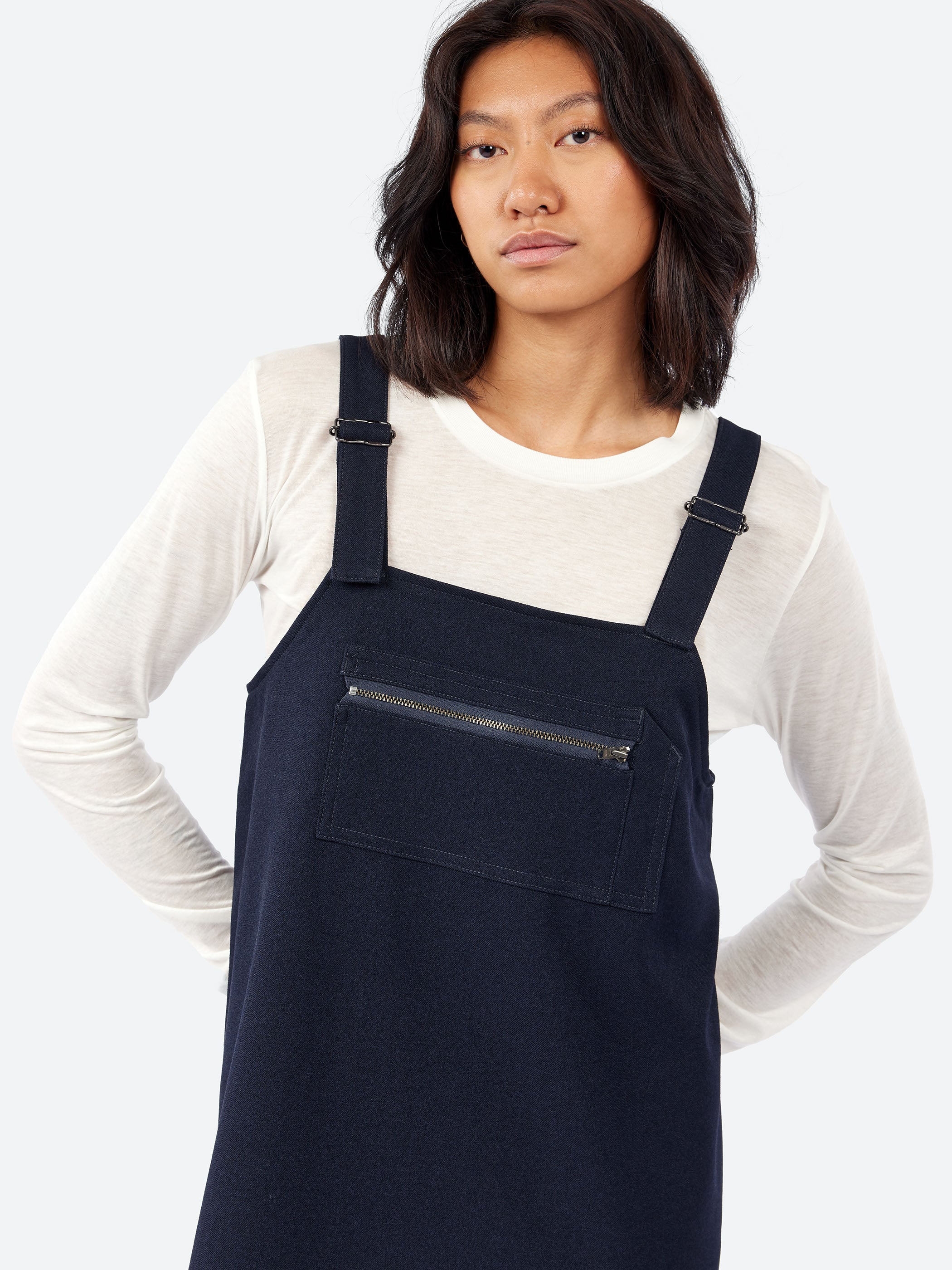Polyester Flannel Overalls Skirt