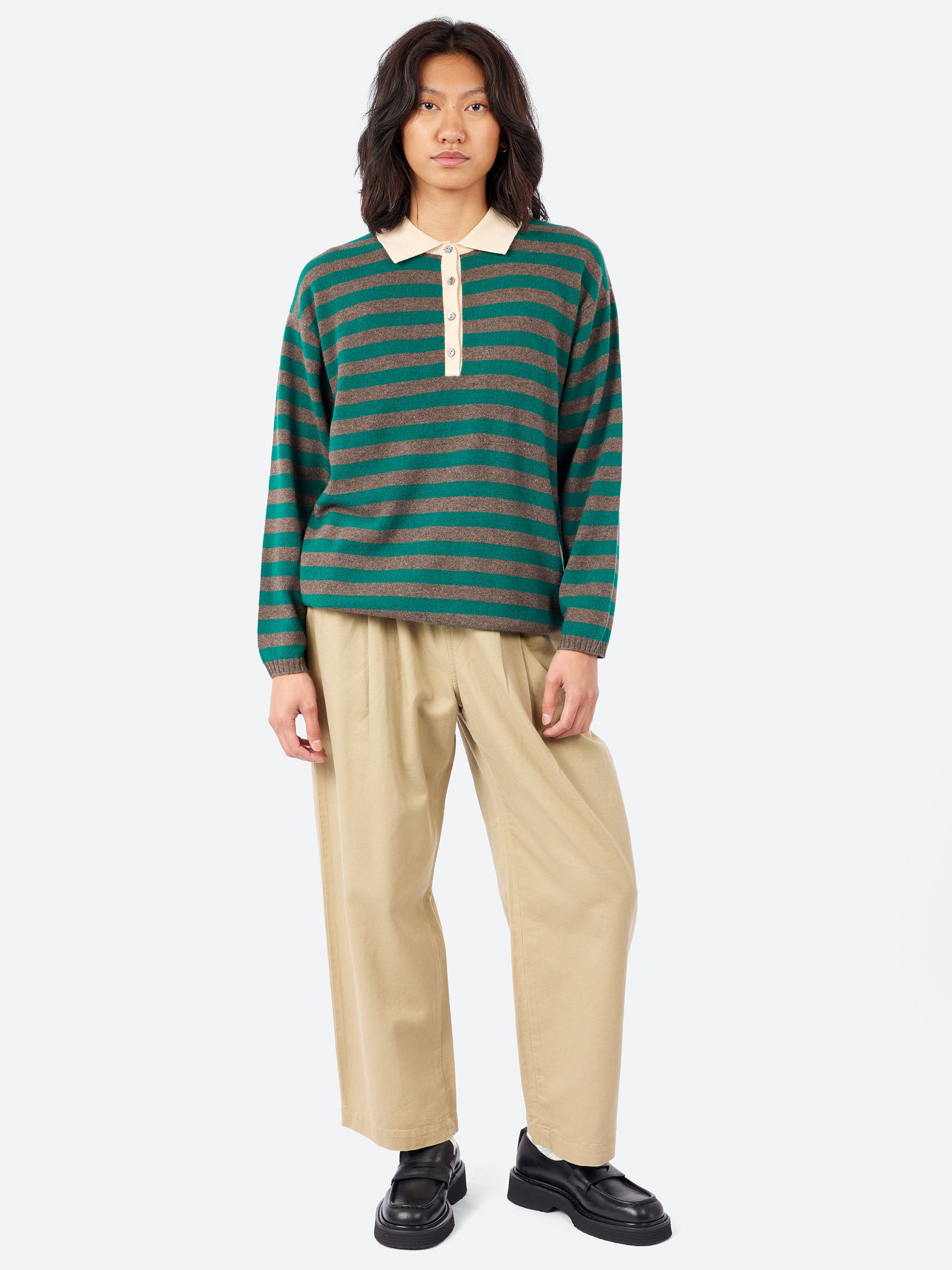 Heavy Twill Two Tuck Easy Pants