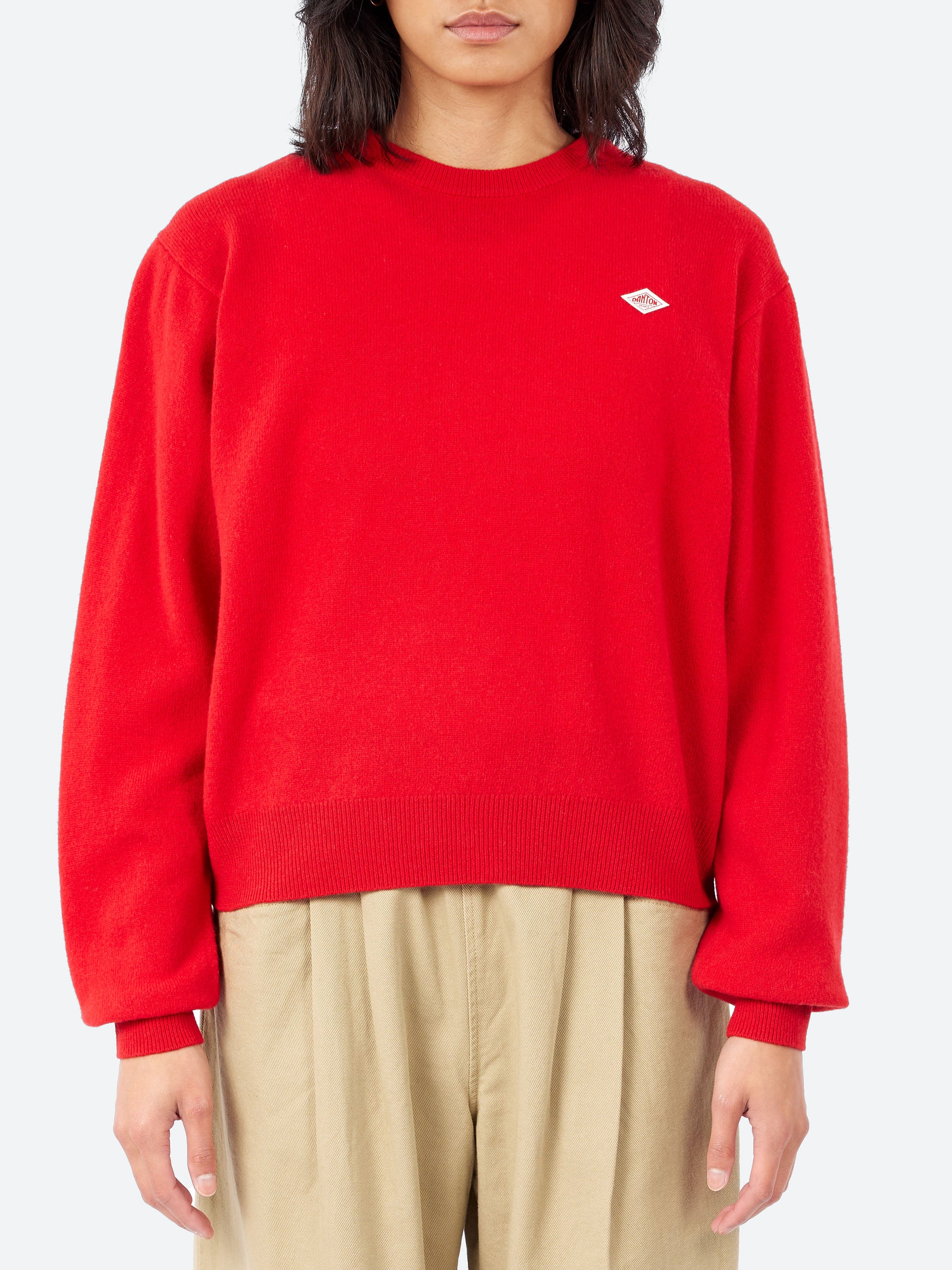 Women's Lambswool Crew Neck Knit Pullover
